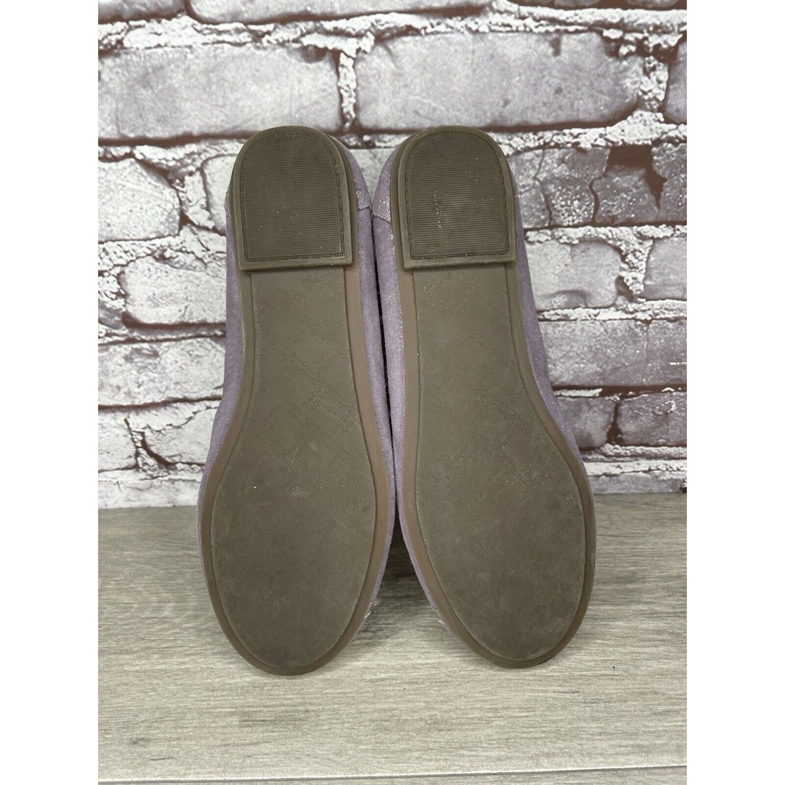 Other Vionic Caroll Metallic Shimmer Pewter Purple Leather Flats W Size US 9.5 / IT 39.5 - 8 Thumbnail