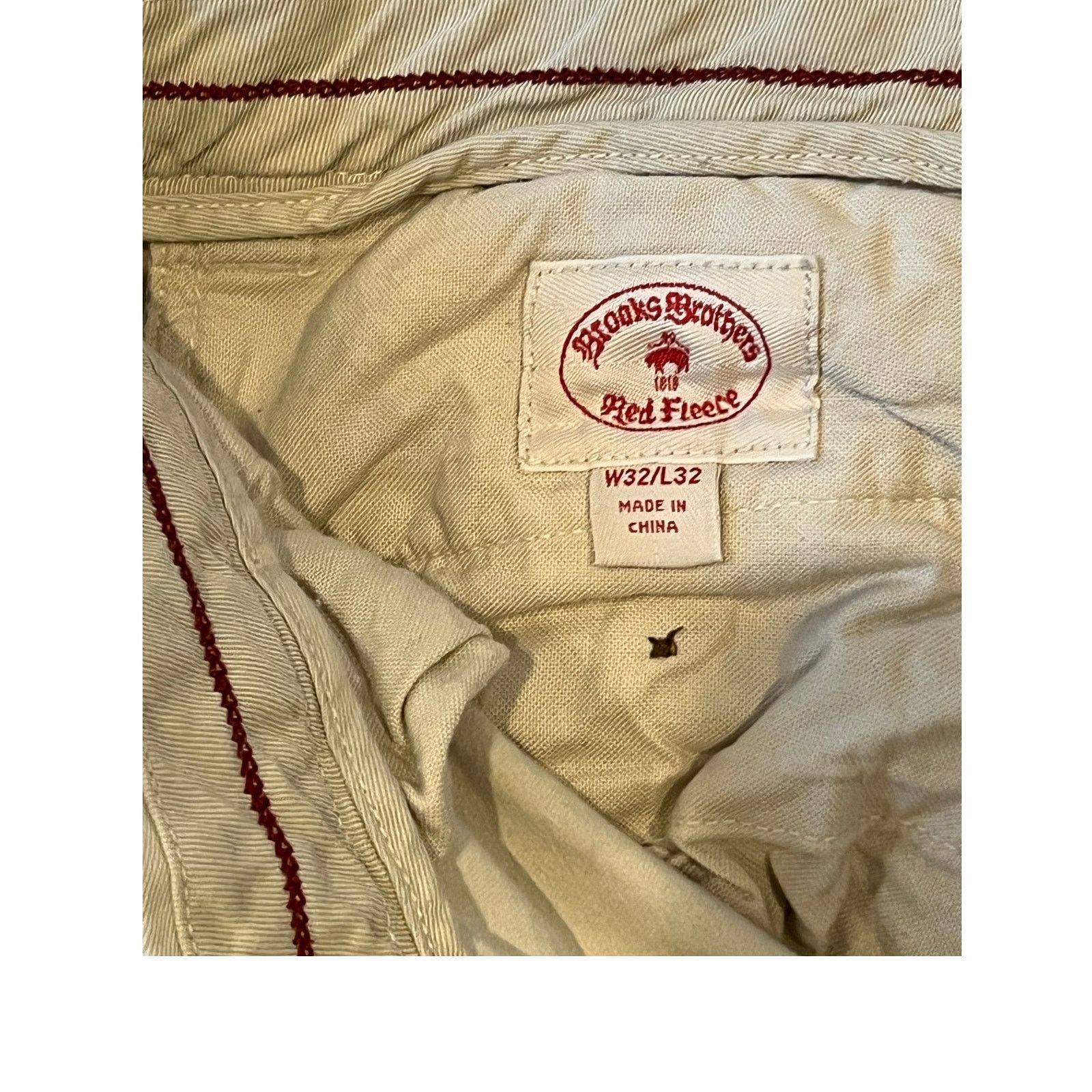 Brooks Brothers Brooks Brothers Red Fleece Tan Chino Pants Mens 32x32 Size US 32 / EU 48 - 3 Thumbnail