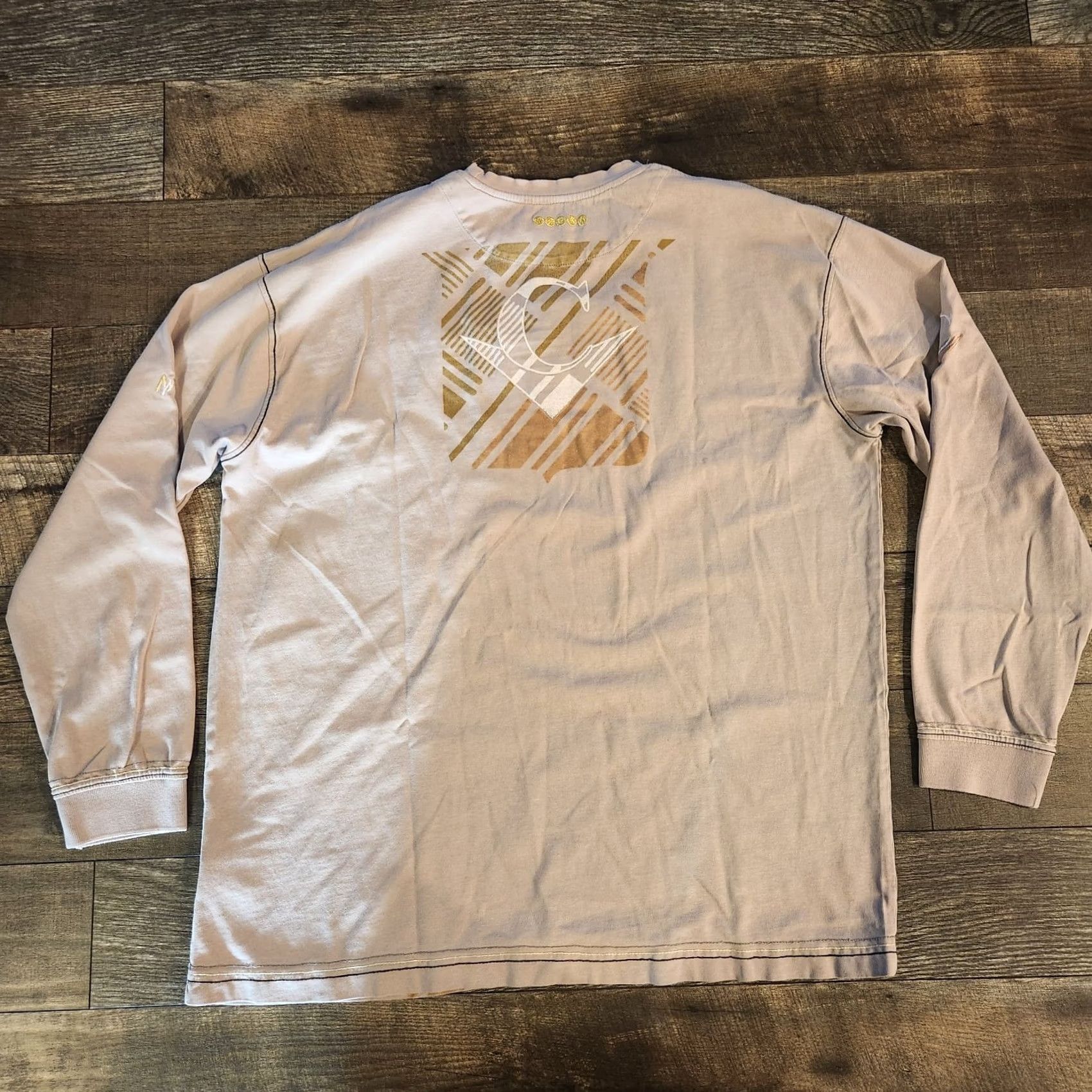 Coogi VINTAGE COOGI Long Sleeve T Shirt Mens 2XL White Gold Embroidered Double Sided Y2K Size US XXL / EU 58 / 5 - 7 Thumbnail