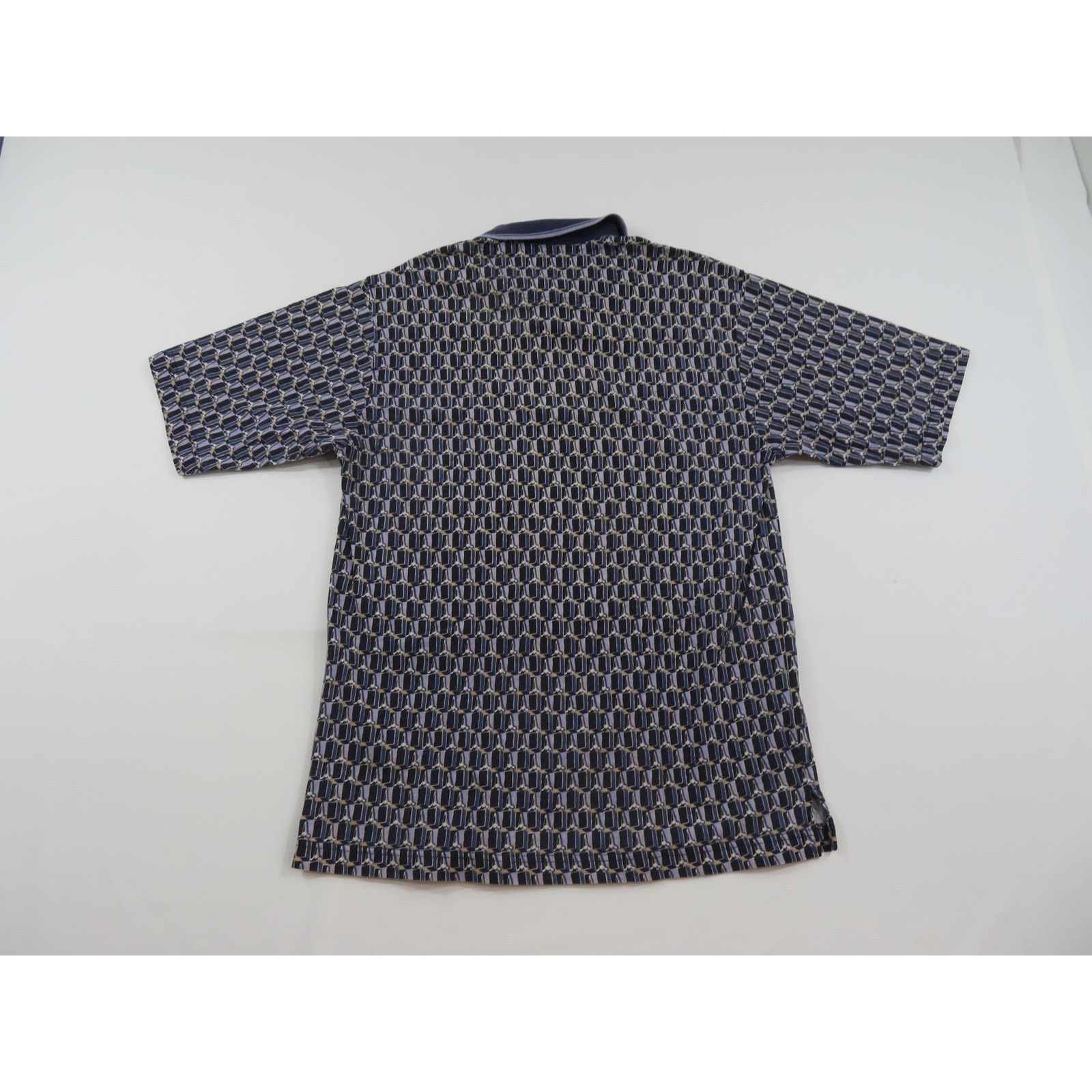 Other Jack Nicklaus Golf Shirt, Geometric, Blue Sz L 1990s Size US L / EU 52-54 / 3 - 9 Thumbnail