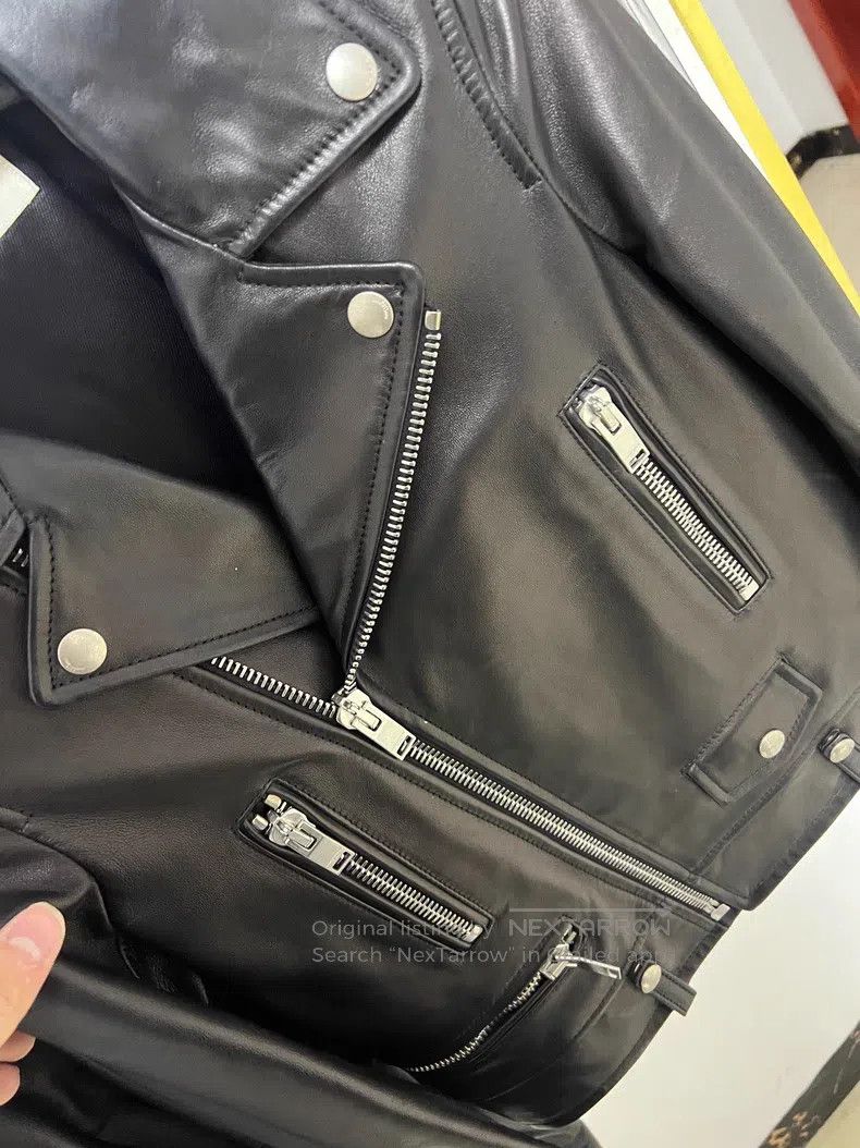 Saint Laurent Paris Saint Laurent Paris Motorcycle Multi-Zip Leather Jacket Size XXS / US 00 / IT 34 - 3 Thumbnail