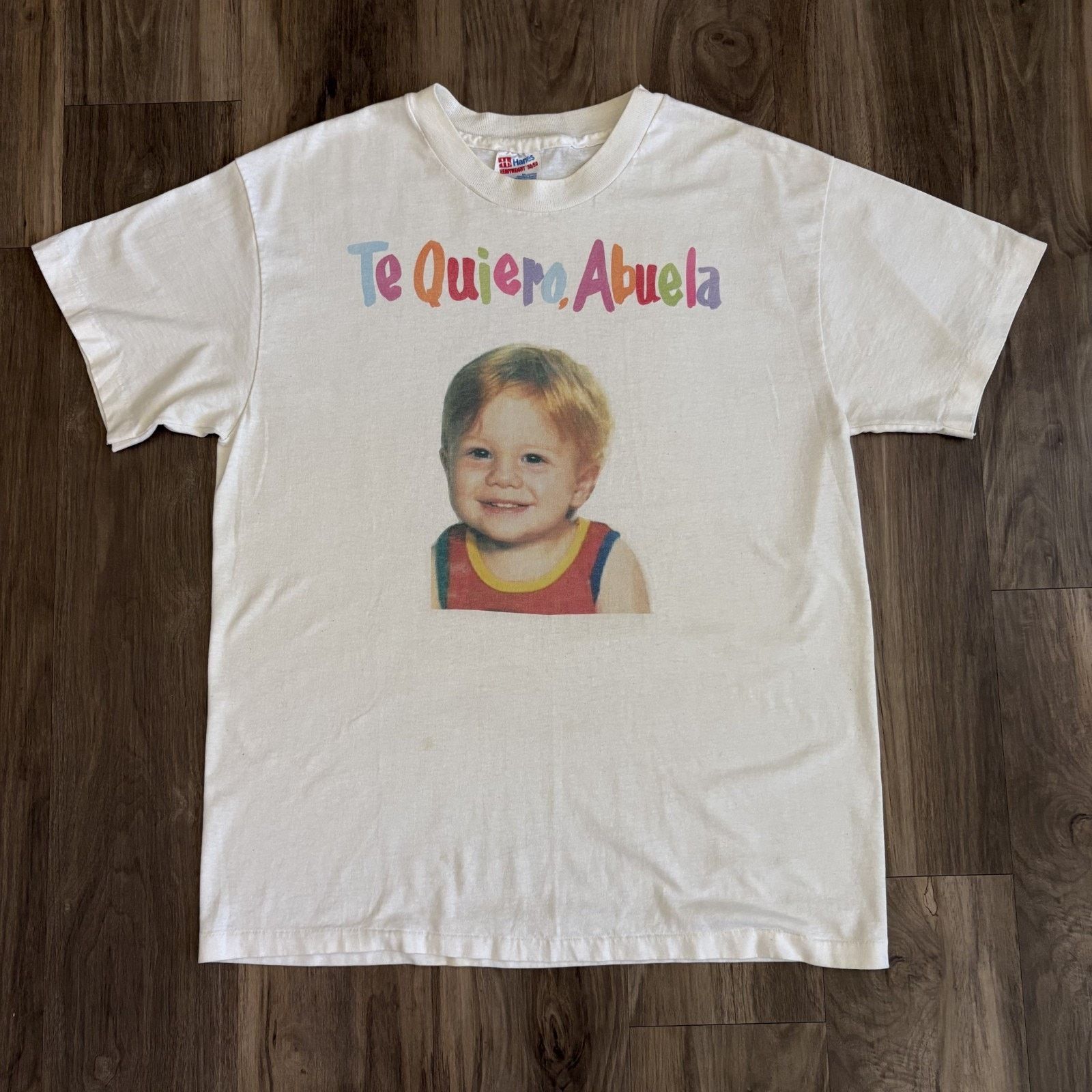 Vintage Vintage Random Baby Photo Portrait Art T-Shirt Men's Size L Size US L / EU 52-54 / 3 - 2 Thumbnail