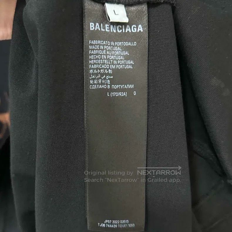 Balenciaga Balenciaga Mud-dyed distressed Sanskrit short-sleeve Size US L / EU 52-54 / 3 - 6 Thumbnail