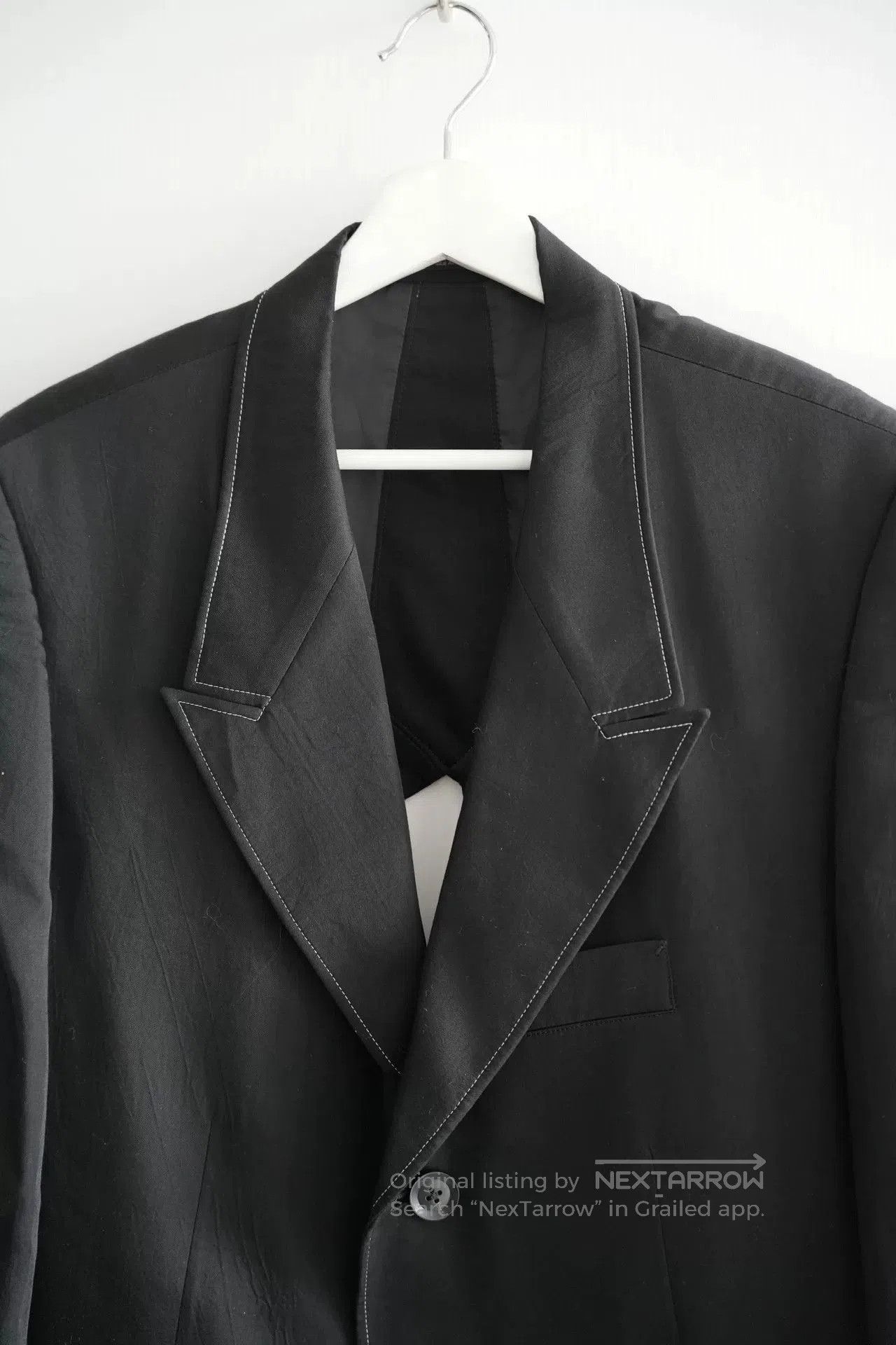 Yohji Yamamoto Yohji Yamamoto Black Cutout Suit Jacket. Size US M / EU 48-50 / 2 - 3 Thumbnail