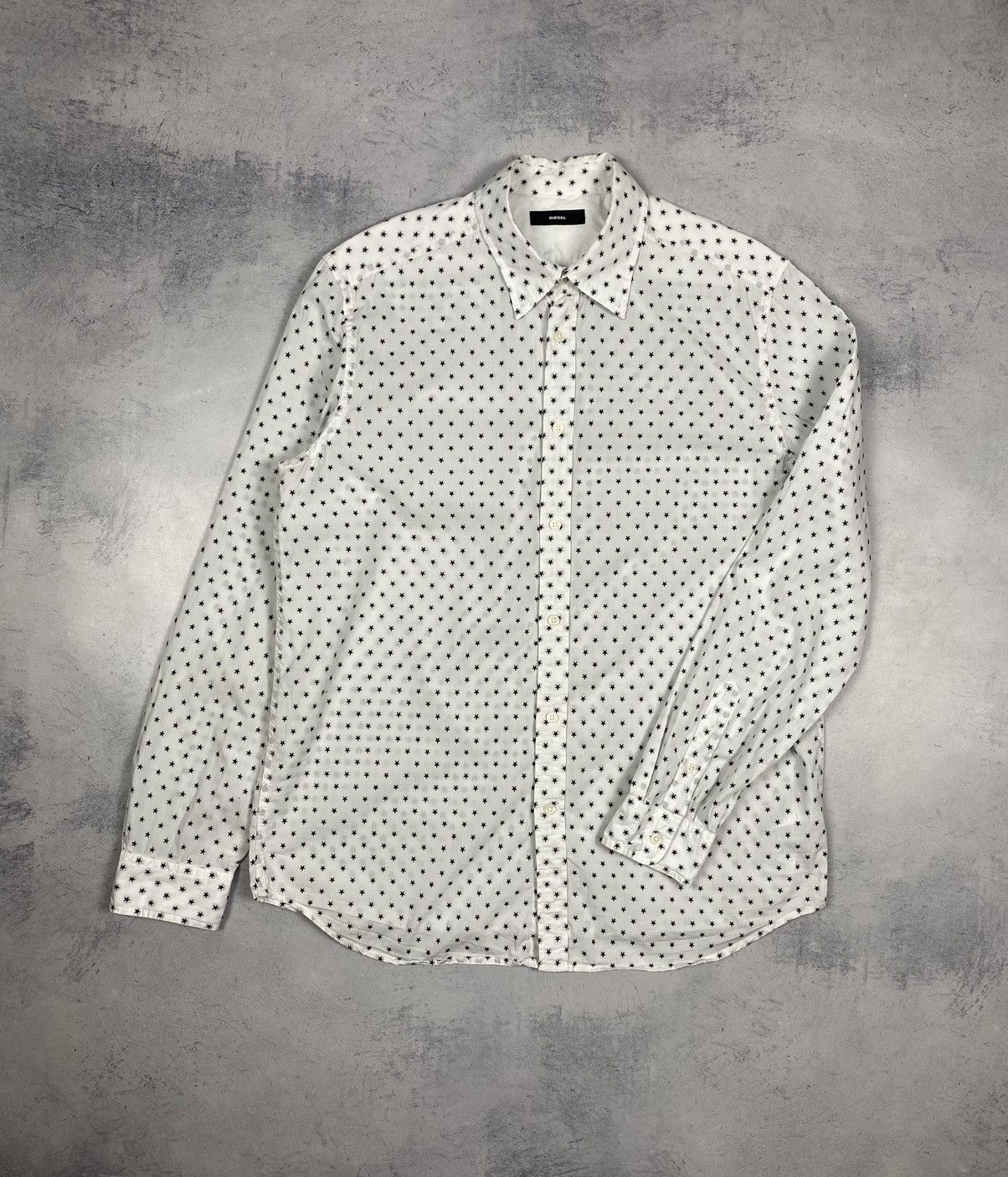 Diesel Diesel Star Monogram Print Button Up Long Sleeve Shirt Mens Size US XL / EU 56 / 4 - 2 Thumbnail
