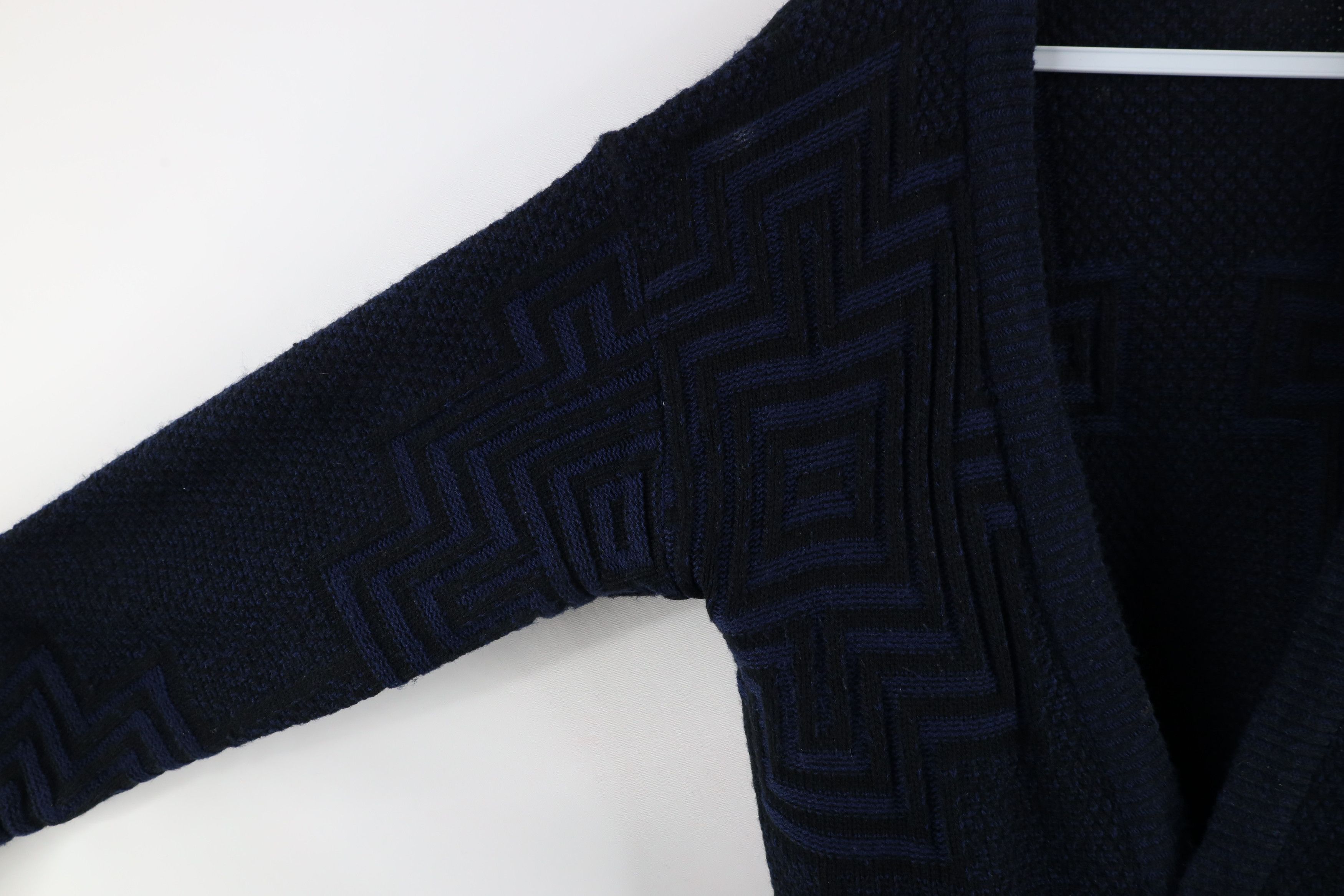 Vintage Vintage 90s Streetwear Chunky Knit Cardigan Sweater Size US M / EU 48-50 / 2 - 5 Thumbnail