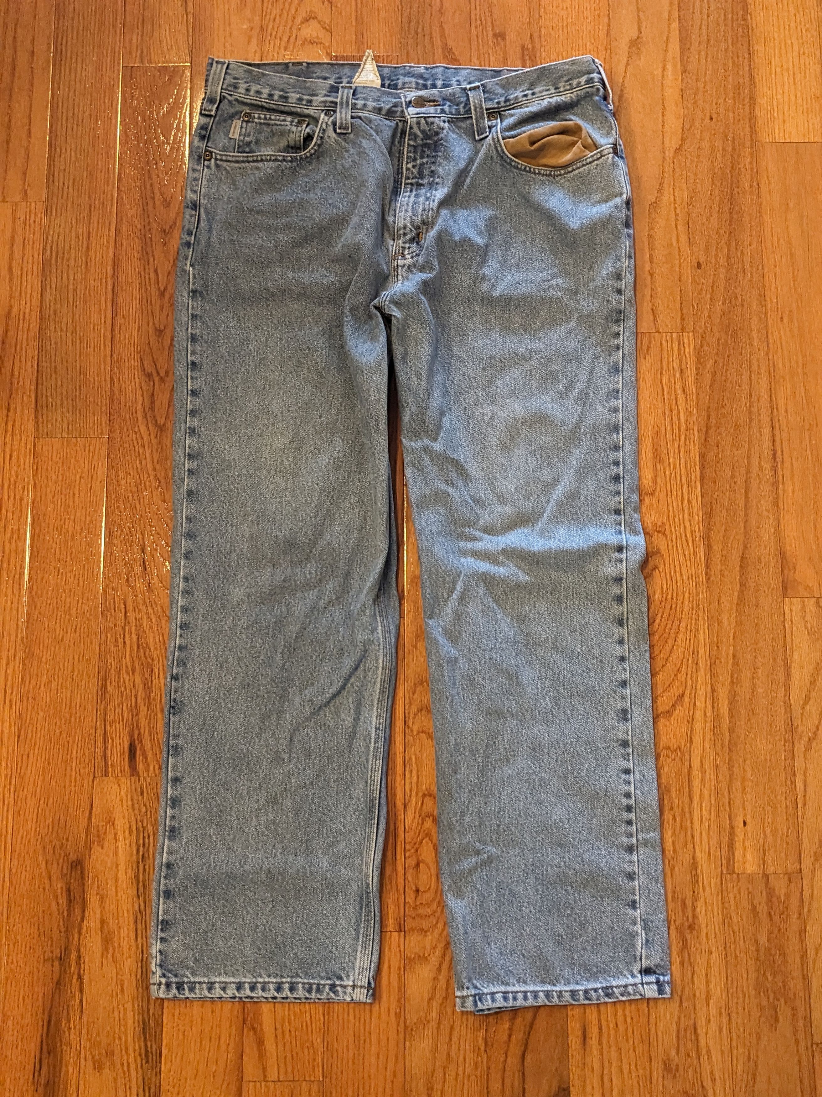 Carhartt × Vintage Vintage Carhartt B460-LVB 38 x 30 Relaxed Fit Denim Jeans Size US 38 / EU 54 - 3 Thumbnail