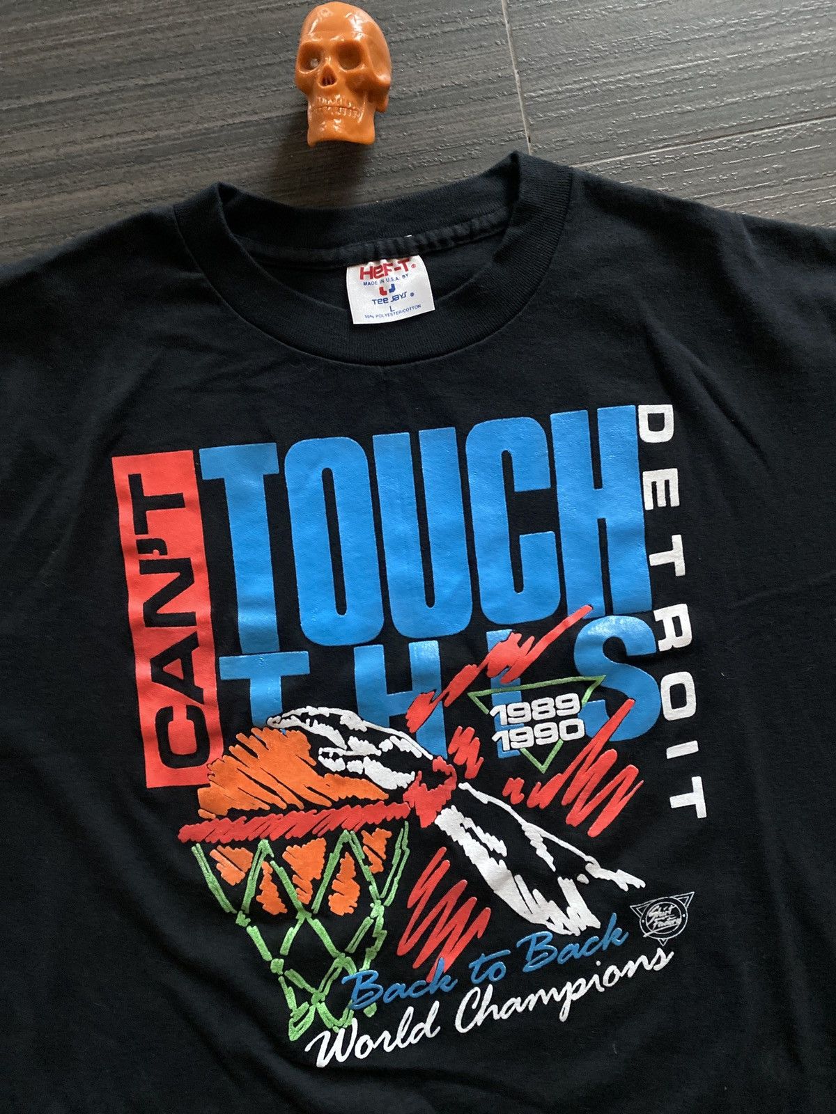 TEE JAYS × Vintage 90s Detroit Pistons back to back sz L Size US L / EU 52-54 / 3 - 3 Thumbnail