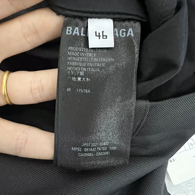 Balenciaga Balenciaga size 46 Black Pleated Pants Size US 30 / EU 46 - 4 Thumbnail