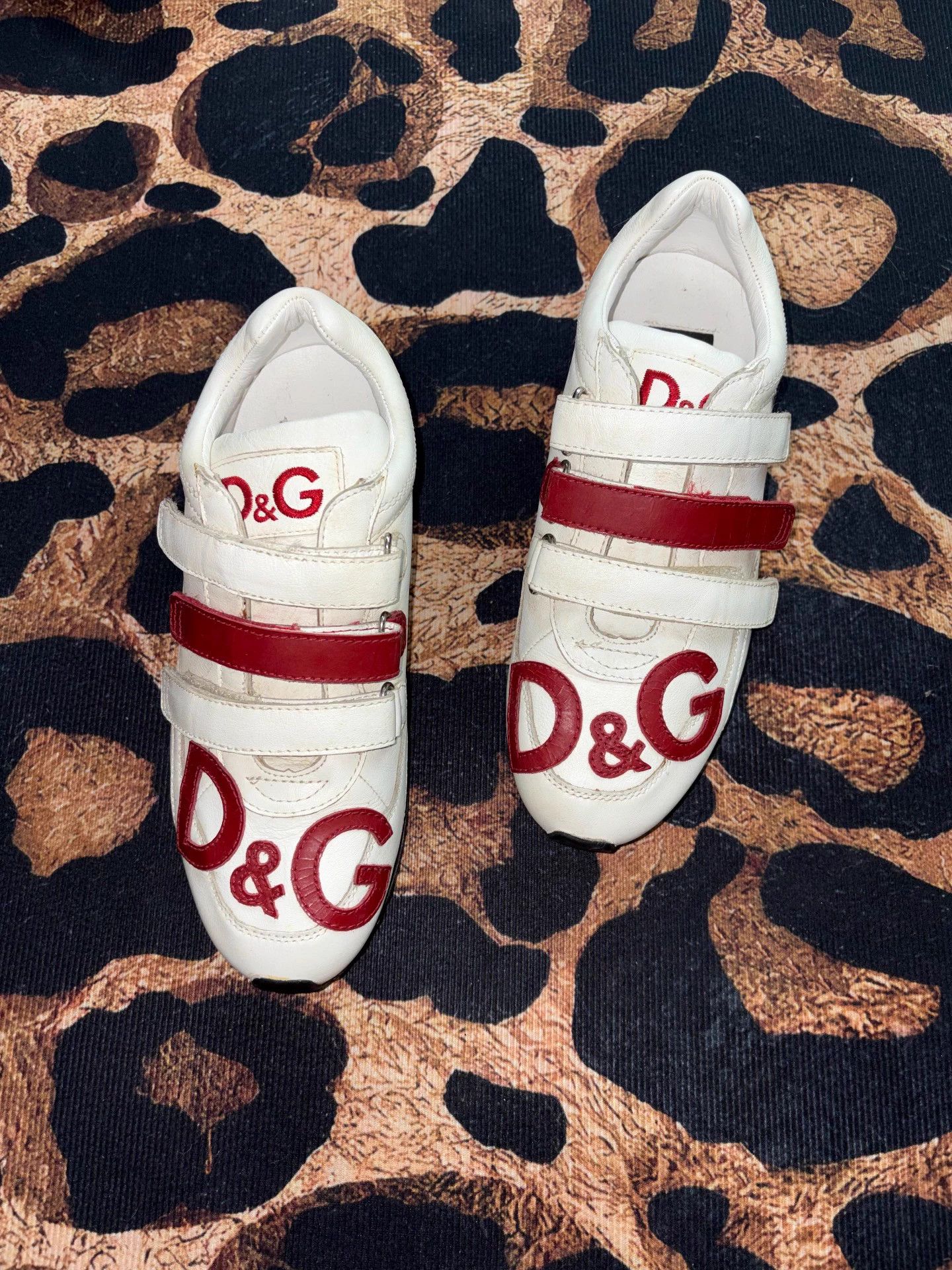 Dolce & Gabbana D&G Vintage Velcro Sneakers 39 (Fits 38) Size US 8 / IT 38 - 3 Thumbnail