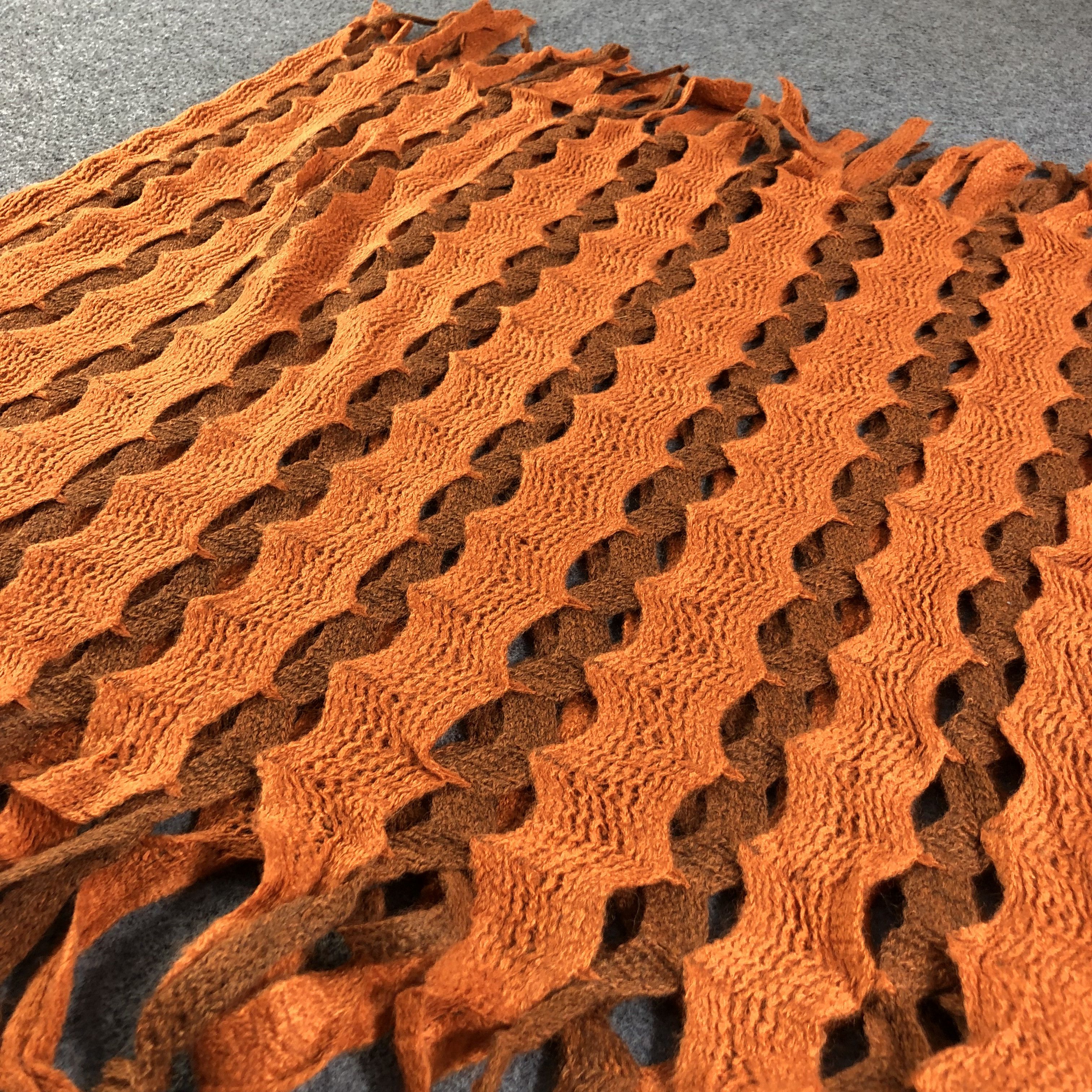 Hiroko Koshino Homme Hiroko Koshino Infinity Fishnet Scarf Muffler V1354 Size ONE SIZE - 3 Thumbnail
