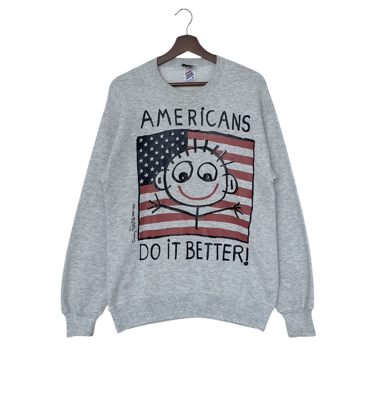 Jerzees × Vintage Vintage Brand Jerzees Sweatshirt 1990s Size US M / EU 48-50 / 2 - 1 Thumbnail