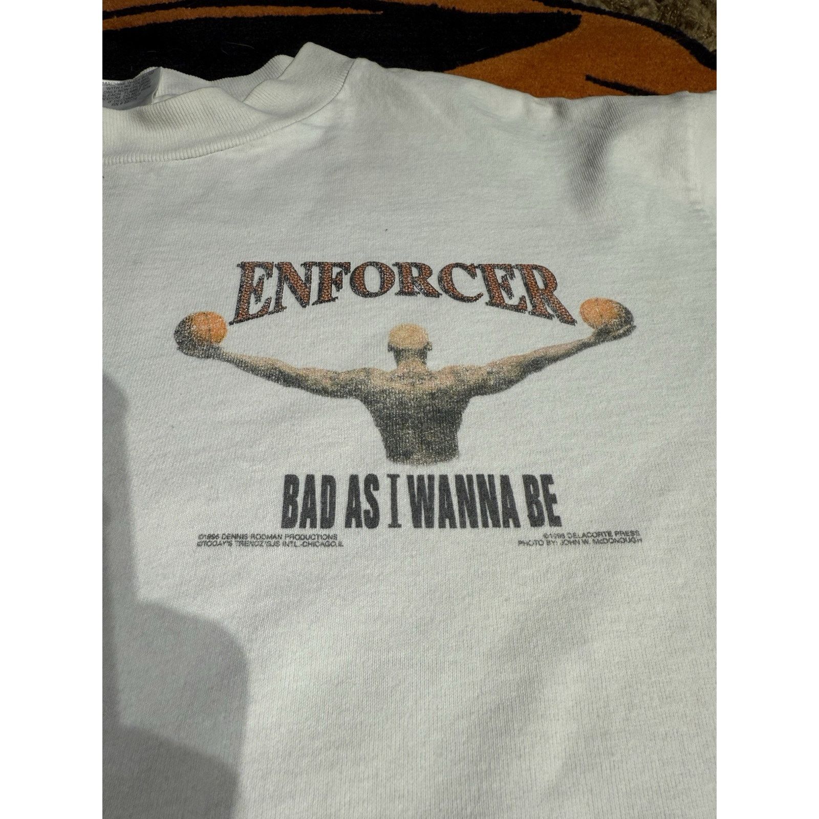 NBA × Vintage Vintage Dennis Rodman The Enforcer Bad As I Wanna Be 2-Sided Size US M / EU 48-50 / 2 - 3 Thumbnail
