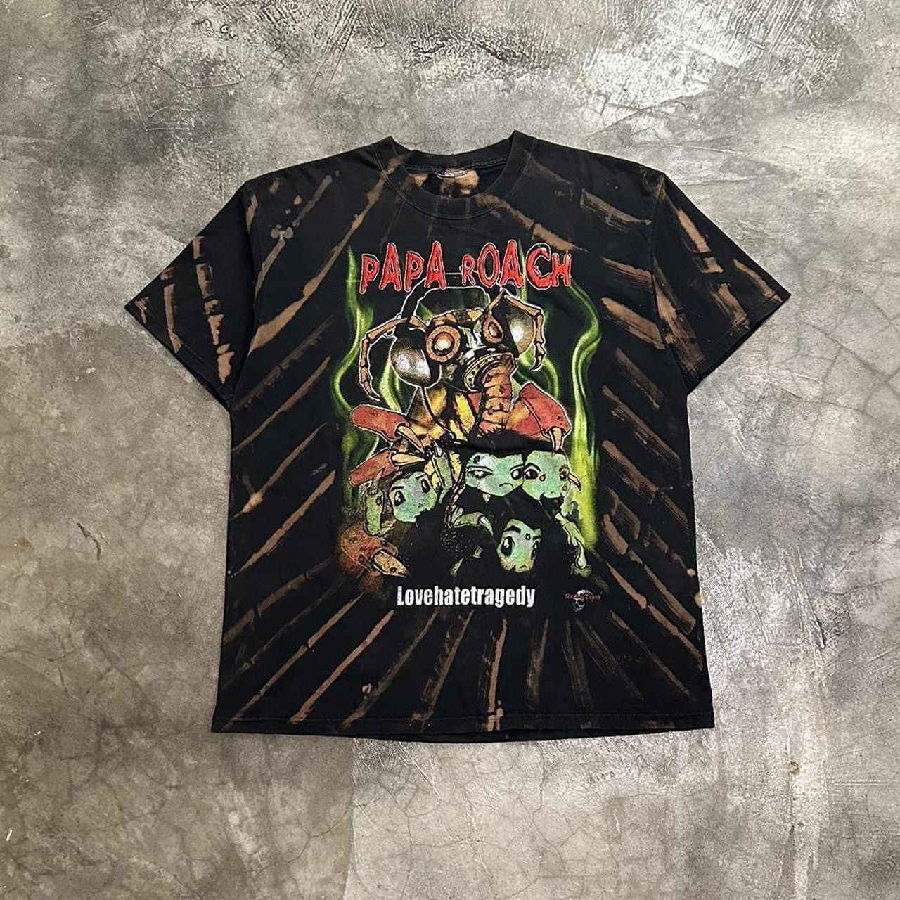 image of Band Tees x Vintage 90’S Papa Roach Band Tshirt in Black, Men's (Size XL)