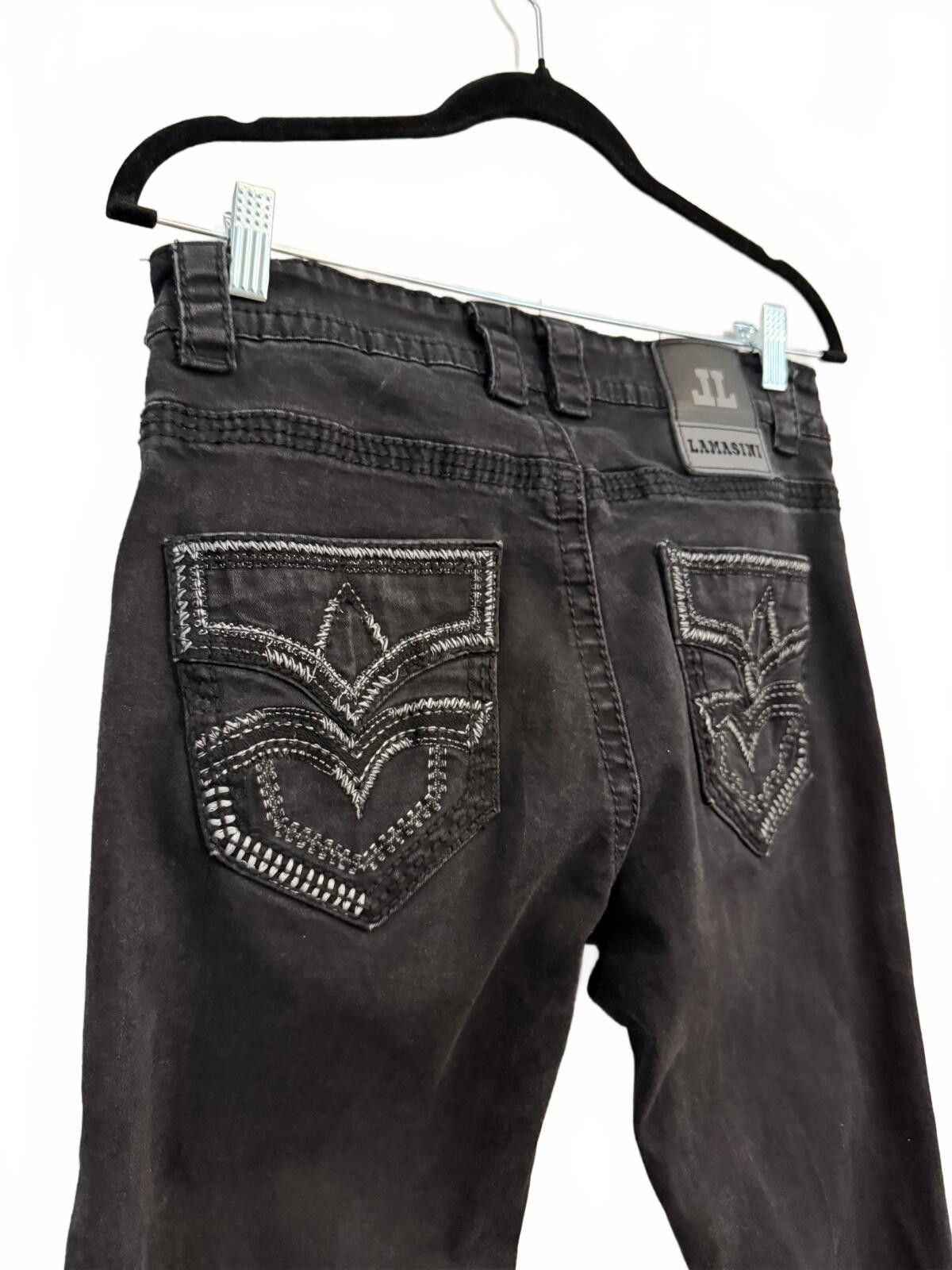 Other Lamasini Black Jeans Size 31/30 Size US 31 - 4 Thumbnail
