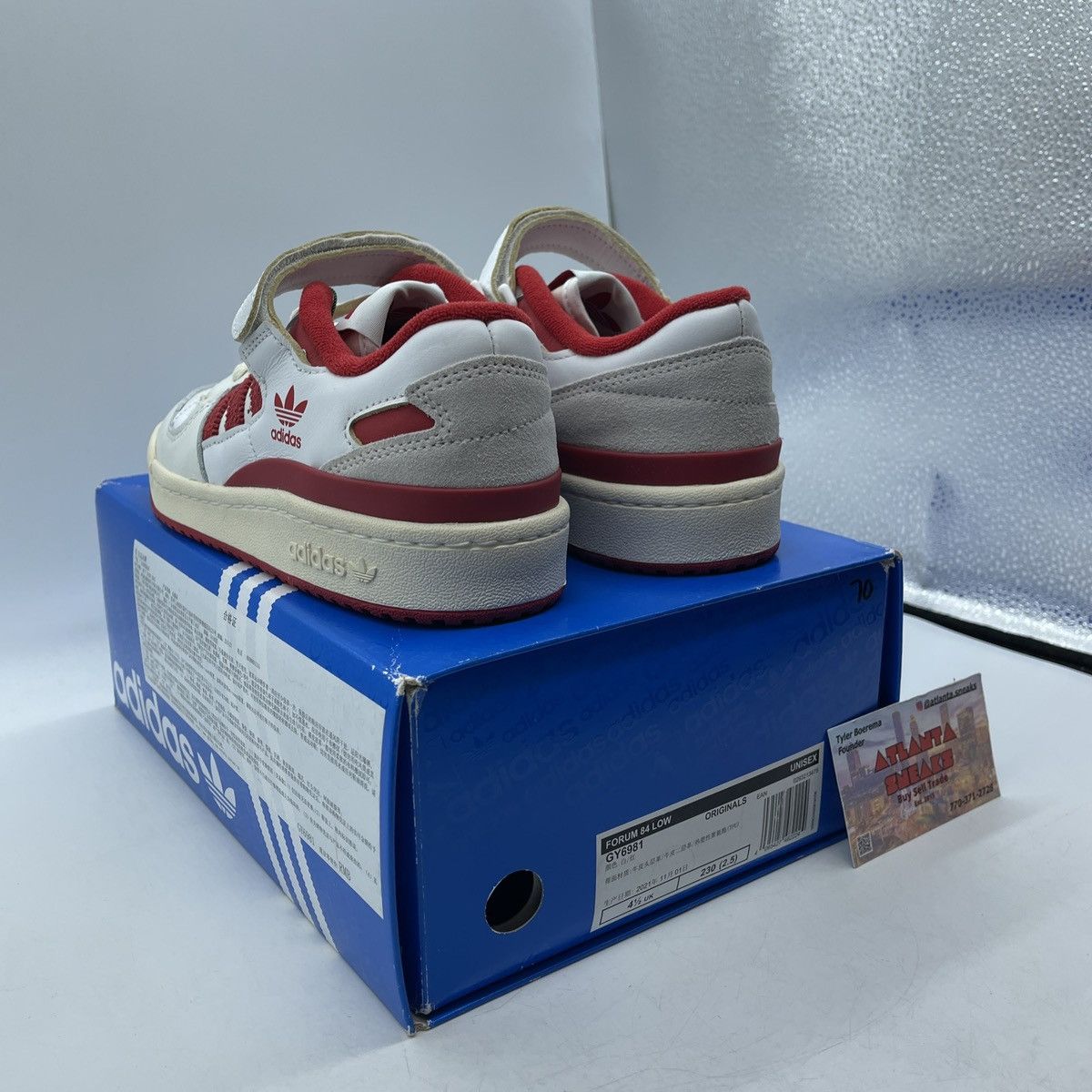 Adidas Forum 84 low team power red Size US 5 / EU 37 - 4 Thumbnail