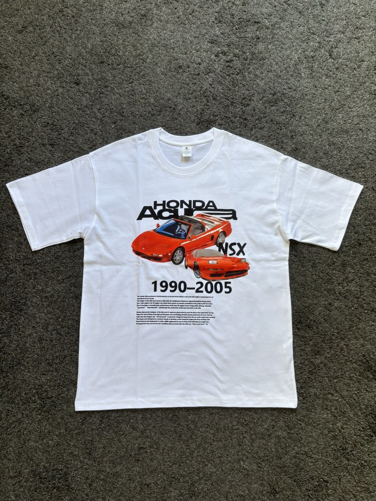 Honda × Vintage Vintage racing Honda Acura NSX heavyweight white tee Size US M / EU 48-50 / 2 - 1 Thumbnail