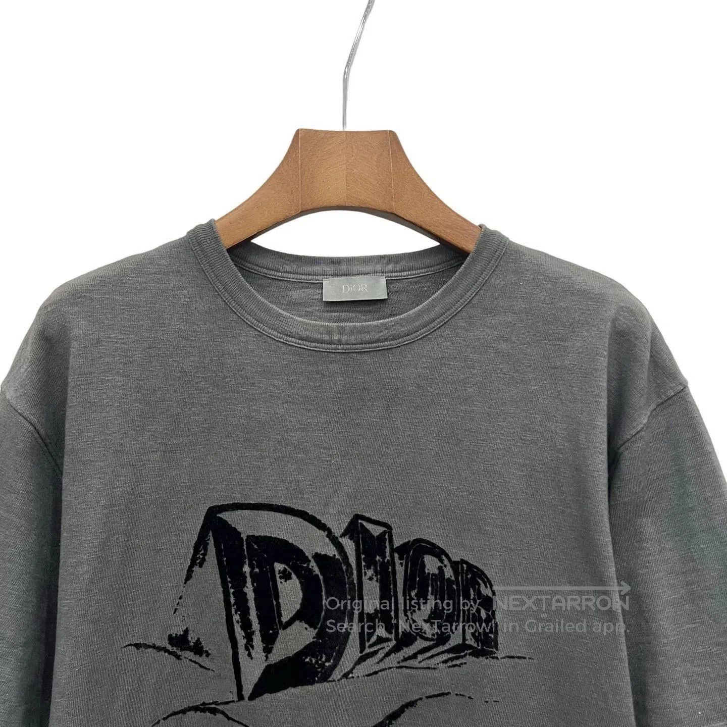 Japanese Brand Dior Logo Print Loose Crewneck T-shirt. Size US M / EU 48-50 / 2 - 4 Thumbnail