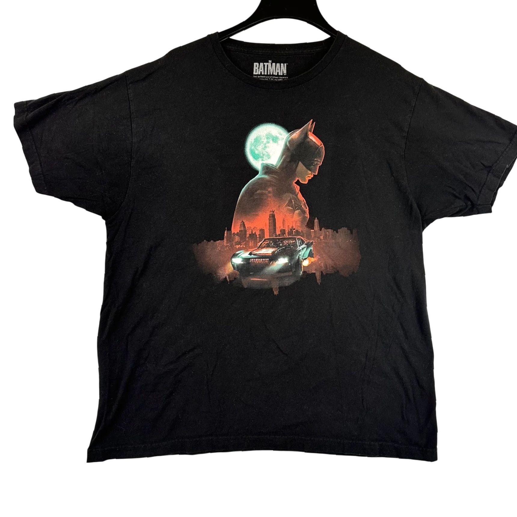 Vintage Batman Shirt Mens XL Black Graphic Tee DC Comics Gotham Batmobile Size US XL / EU 56 / 4 - 2 Thumbnail