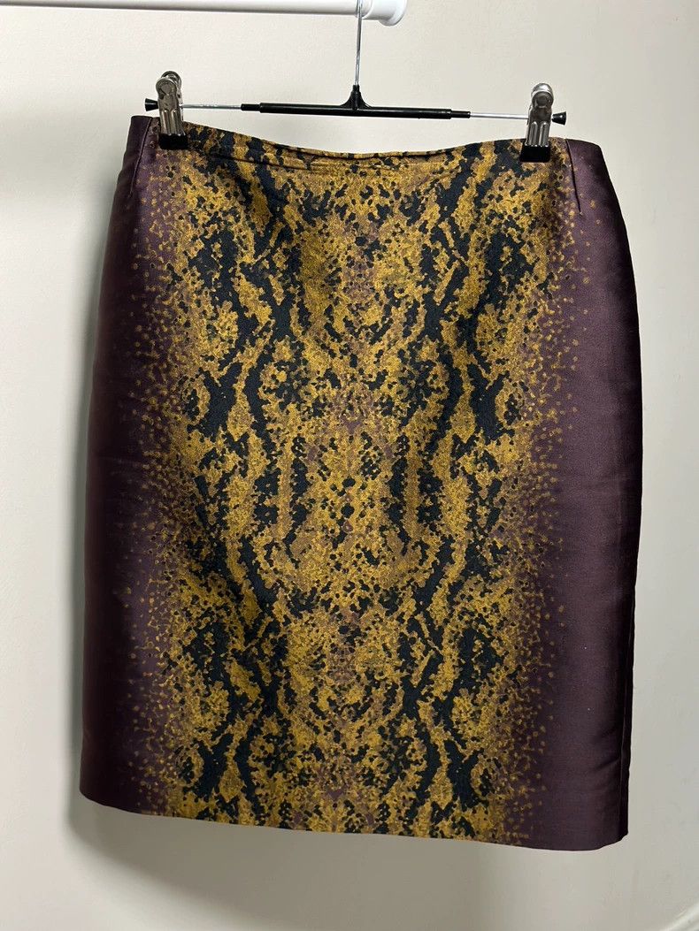Dries Van Noten Dries Van Noten size:40 A short skirt with purple and gold Size 39" - 3 Thumbnail