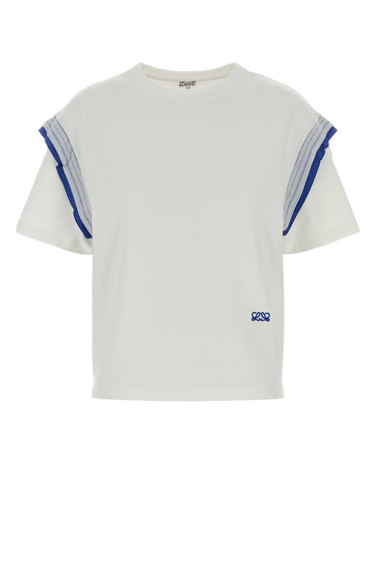 Loewe White Cotton T-Shirt Size XS / US 0-2 / IT 36-38 - 1 Thumbnail