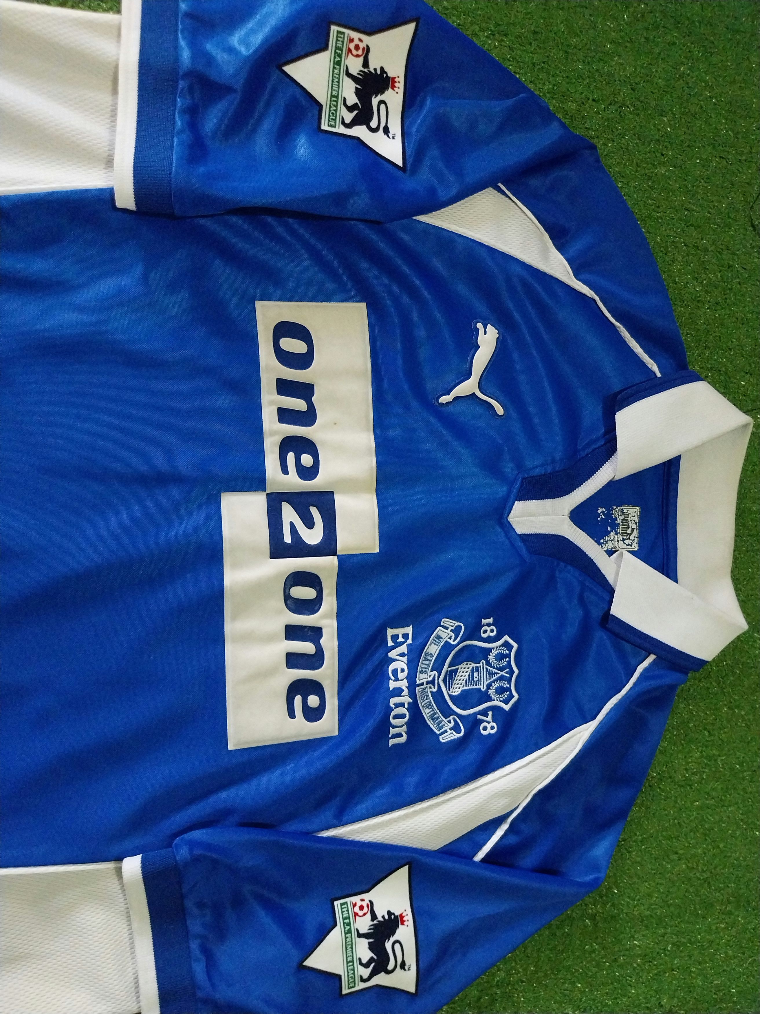 Puma Everton home 2000/2001 gascoigne jersey football Size US L / EU 52-54 / 3 - 3 Thumbnail