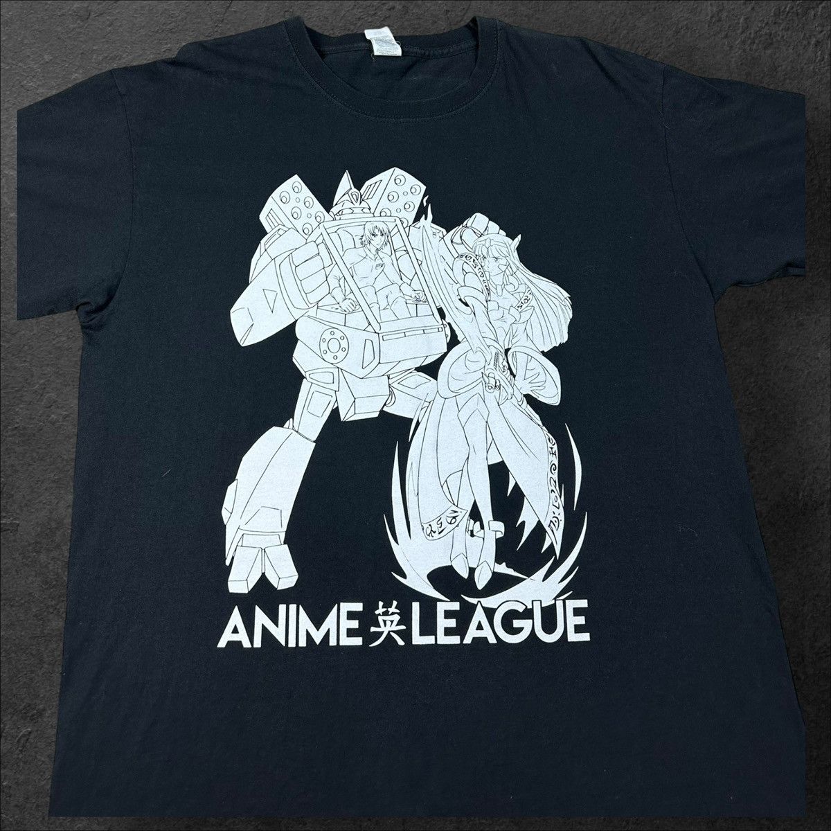 Anime × Fruit Of The Loom Anime League Black T shirt Tee L man Size US L / EU 52-54 / 3 - 2 Thumbnail