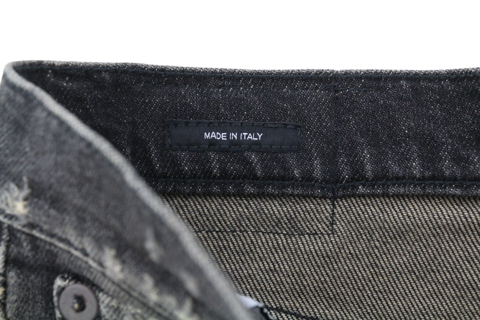 R13 BOYFRIEND 24 Abbey Black Faded Distress Jeans 86202 Size 24" / US 00 / IT 34 - 6 Thumbnail