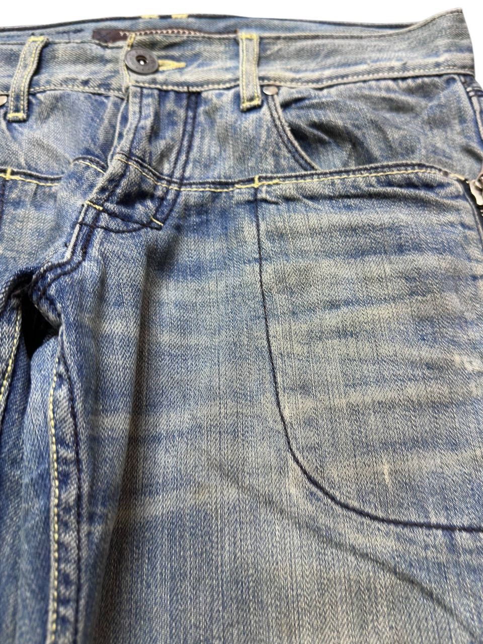 20471120 Vintage Yanuk Flare Mudwash Grunge Punk Denim Size US 31 - 3 Thumbnail