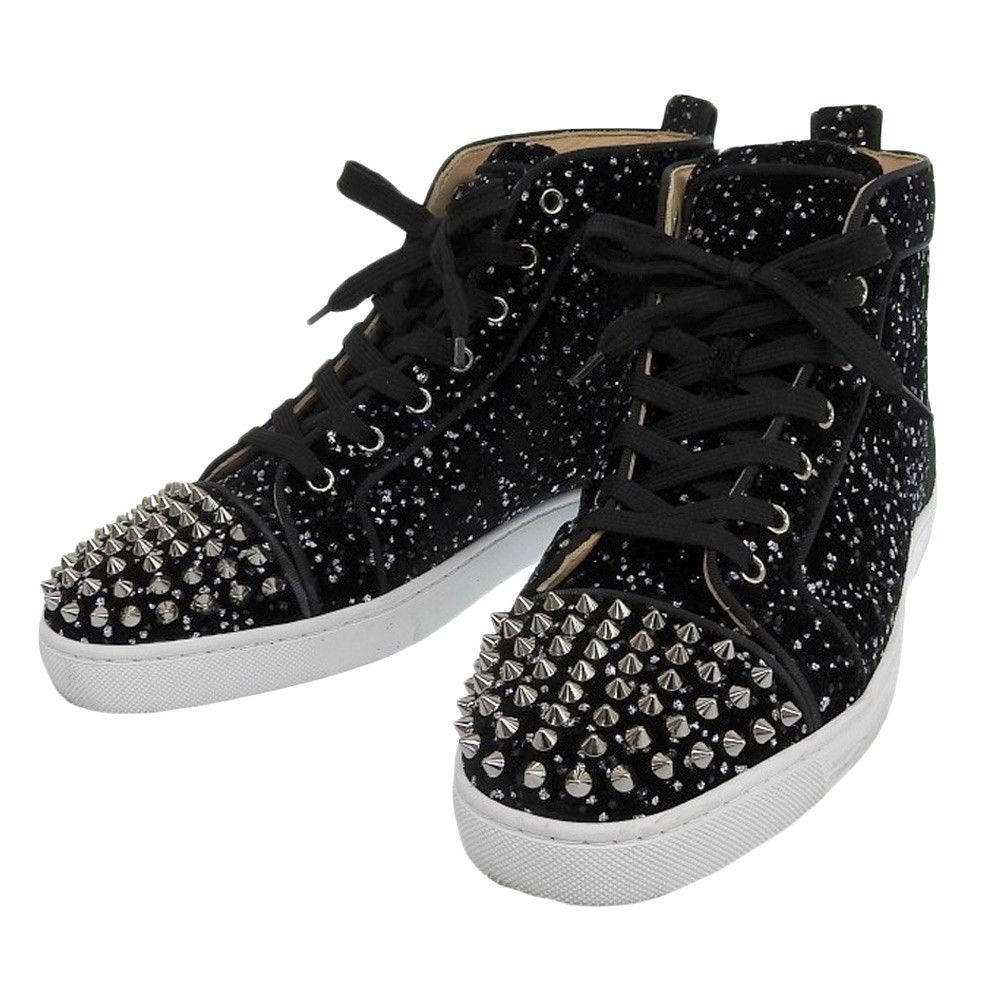 Christian Louboutin Christian Louboutin Christian Louboutin Louis Glitter Studs High Top Sneakers Others Shoes DUTY FREE for USA Size ONE SIZE - 1 Thumbnail