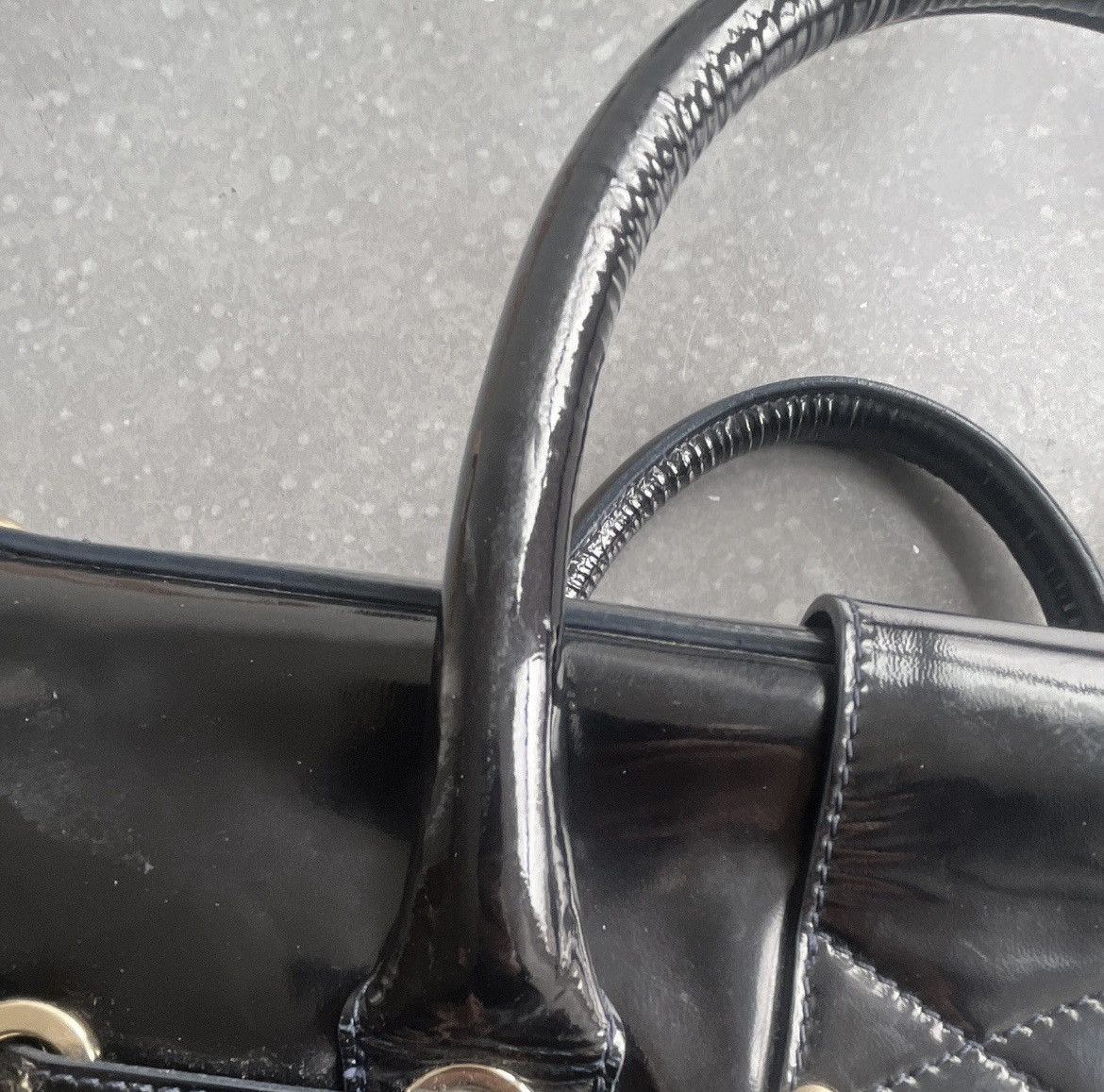 Jimmy Choo Jimmy Choo Large Patent Leather Handbag, Great Condition Size ONE SIZE - 14 Thumbnail