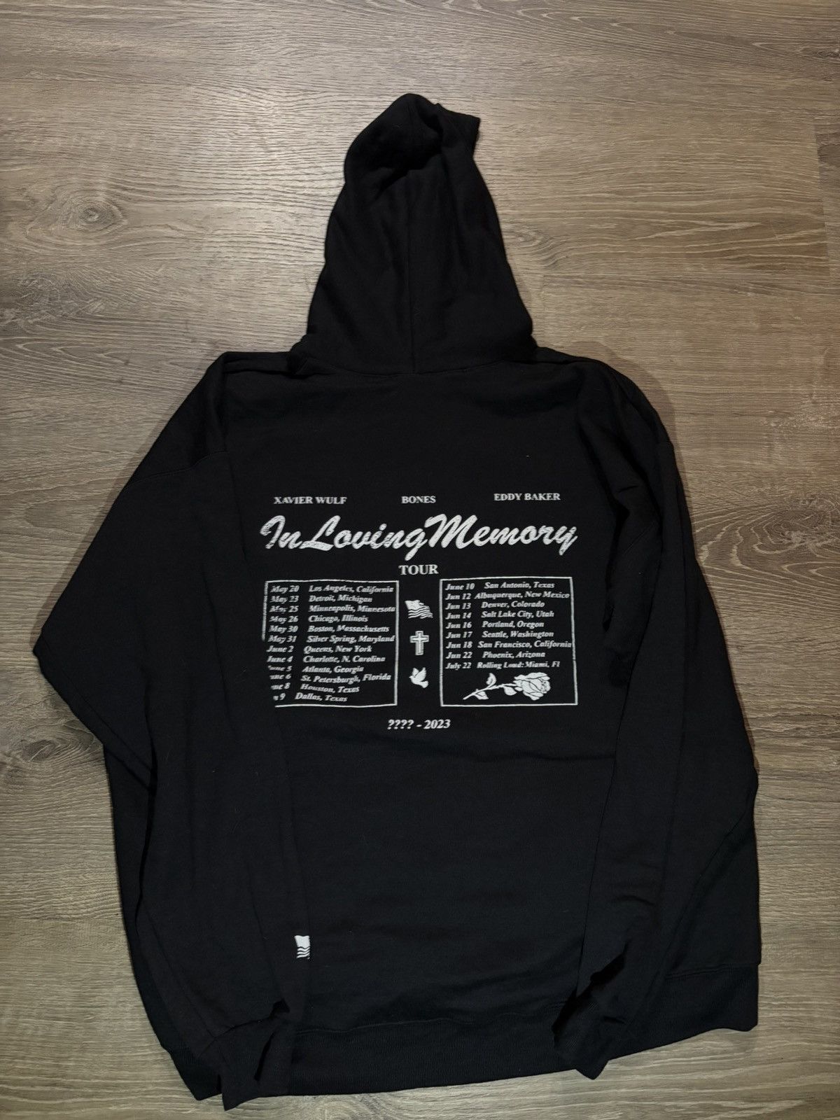 G59 Records IN LOVING MEMORY TOUR HOODIE BONES SESH XAVIER WULF XL Size US XL / EU 56 / 4 - 6 Thumbnail