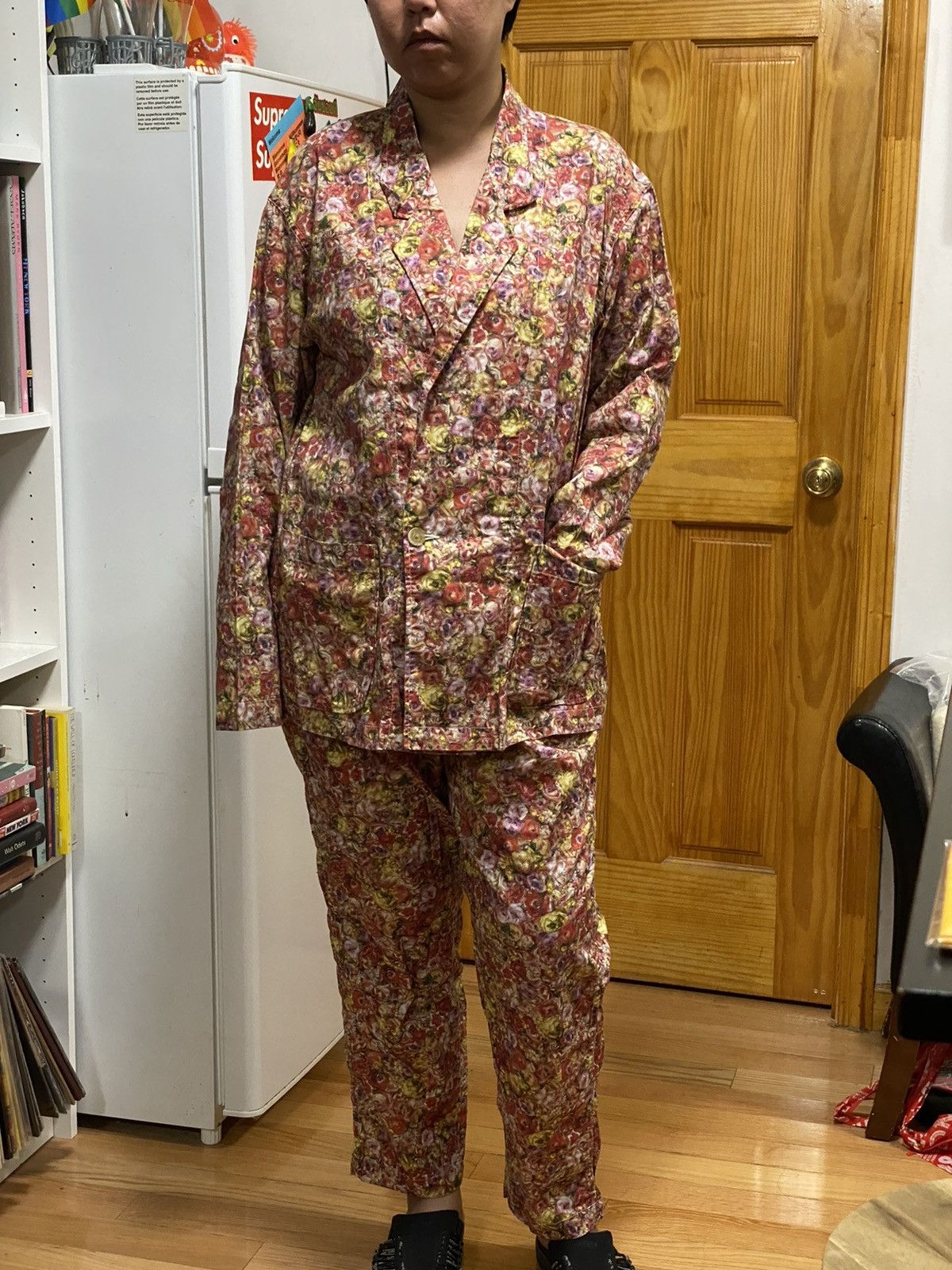 Nepenthes Floral print Matching Blazer & Easy Pant by A.I.E. Size US M / EU 48-50 / 2 - 1 Thumbnail