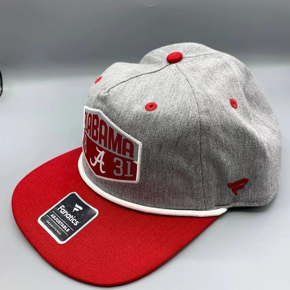 Other Alabama Crimson Tide Hat Men Fanatics Snap Back Cap Cotton Size ONE SIZE - 2 Thumbnail