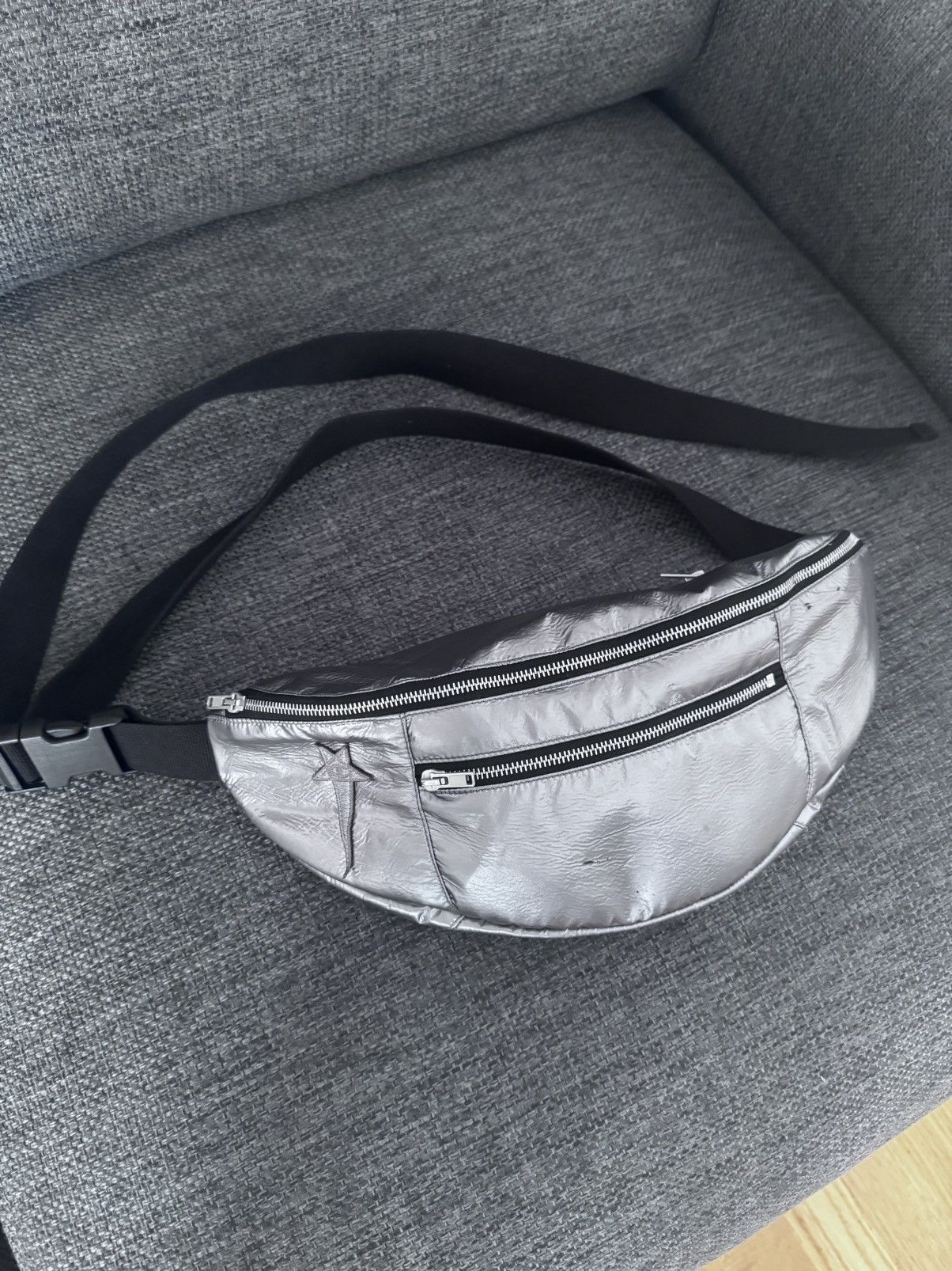Rick Owens Silver Champion Edition Belt Bag - Bags - BeyondStyle