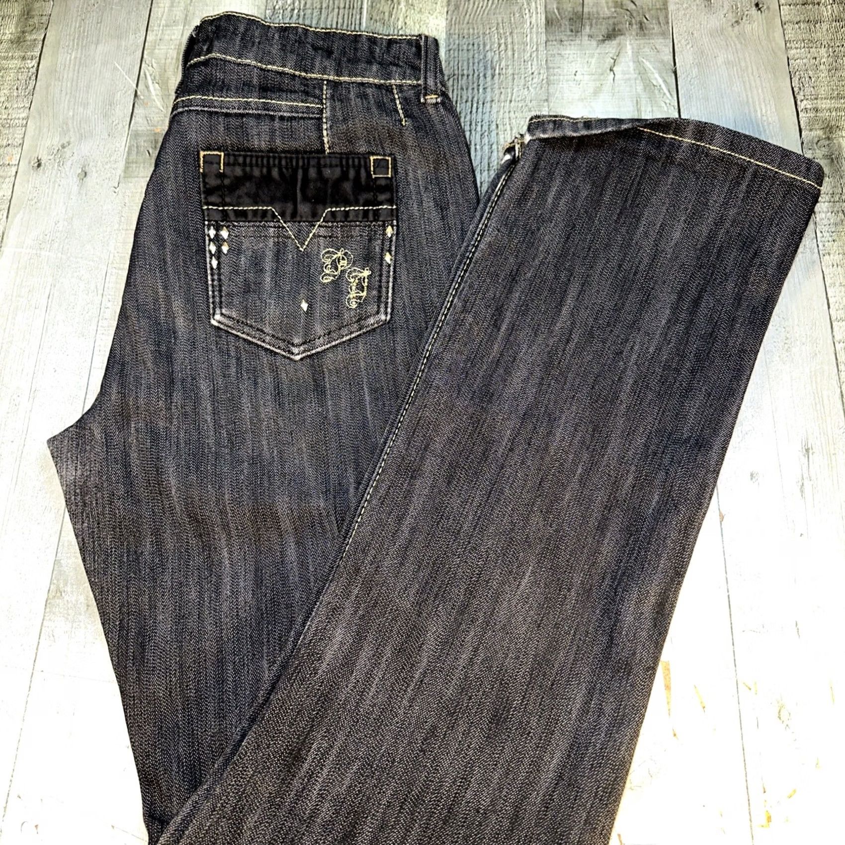 Vintage Paco Jeans Women’s Size 9 Dark Wash Denim Y2K Streetwear Bootcut Jeans Women Size 9 Dark Blue Denim Pac o Size 30" / US 8 / IT 44 - 3 Thumbnail