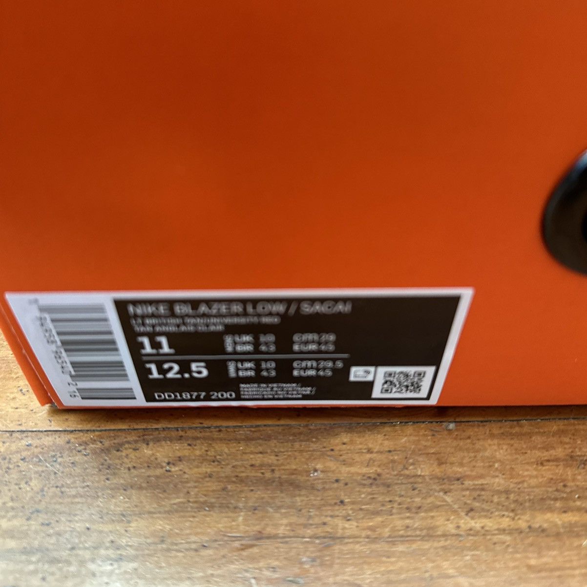Nike × Sacai Nike Blazer Low Sacai Tan White Red Size 11 Size US 11 / EU 44 - 7 Thumbnail
