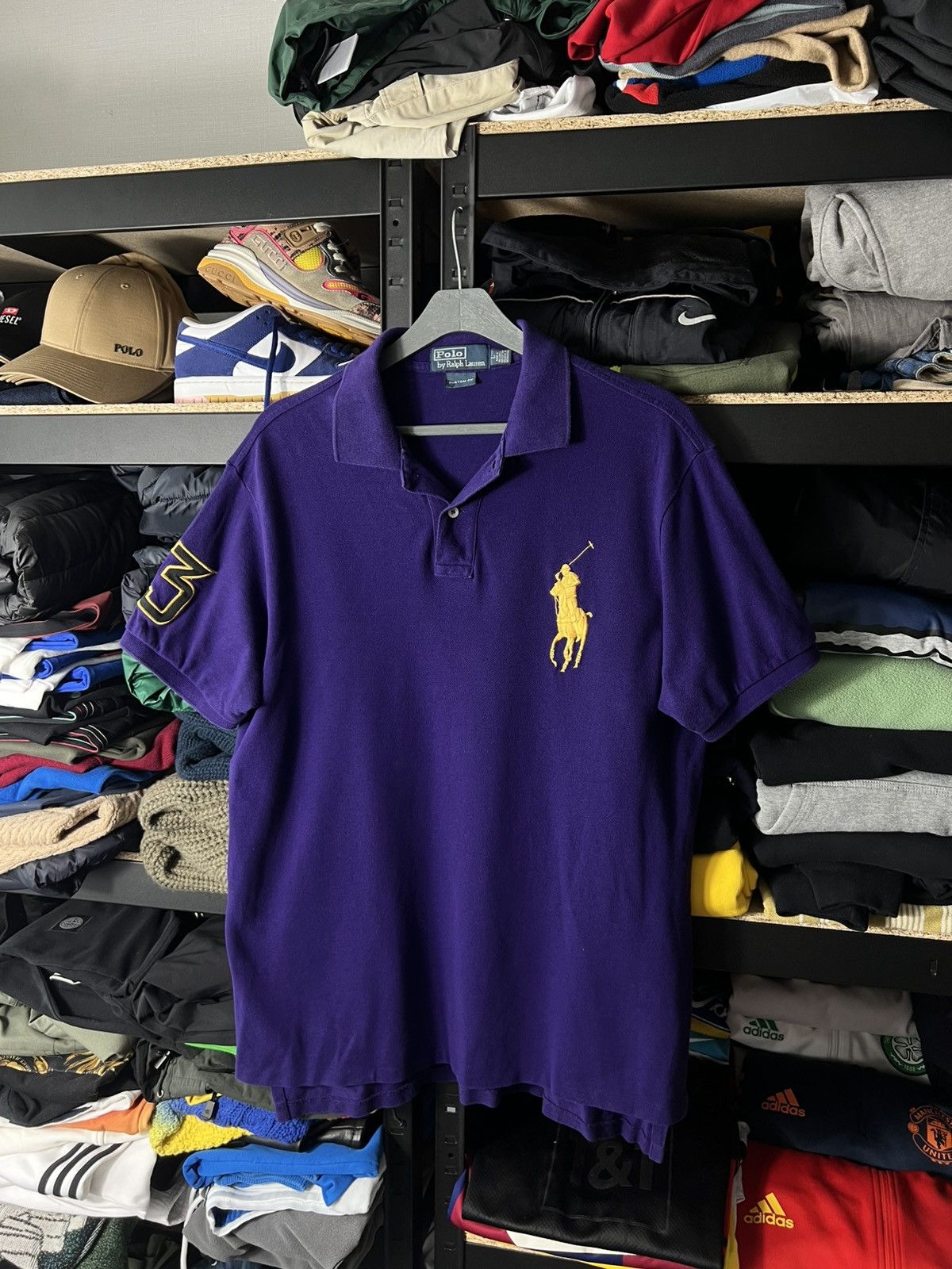 Polo Ralph Lauren Polo Ralph Lauren Classic Fit Polo Shirt Bold Purple Vintage Size US L / EU 52-54 / 3 - 1 Thumbnail