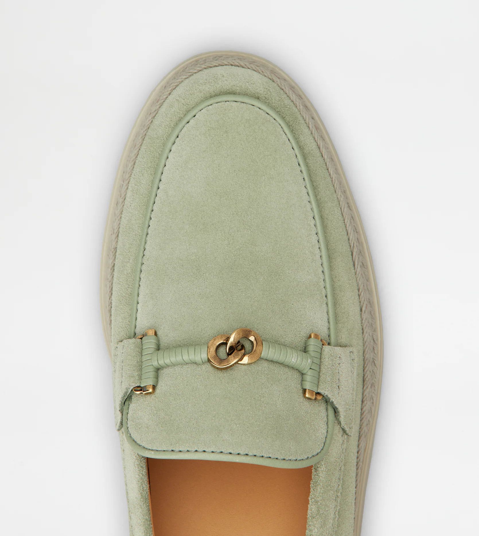 Tod's o1s22i1n0325 Calfskin Loafers in Light Green Size US 8 / IT 38 - 5 Thumbnail