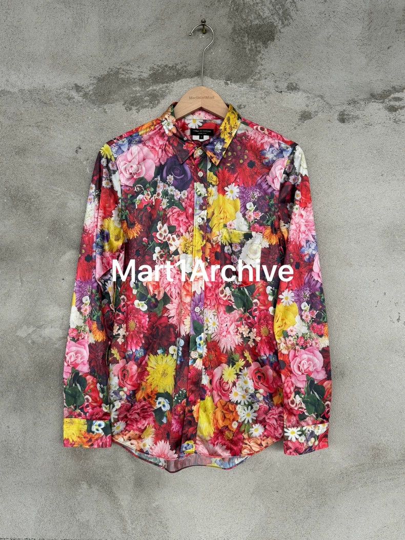 Comme des Garcons Comme Des Garcons Floral print shirt Size S / US 4 / IT 40 - 1 Thumbnail