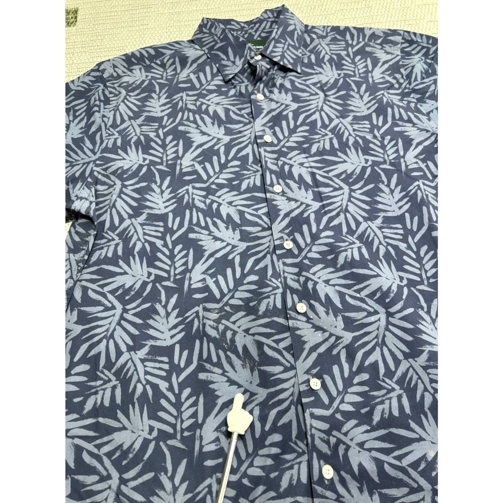 Rodd & Gunn Rodd Gunn Shirt Mens Large Blue Floral Fern Print Cotton Button-Up Shirt Size US L / EU 52-54 / 3 - 5 Thumbnail