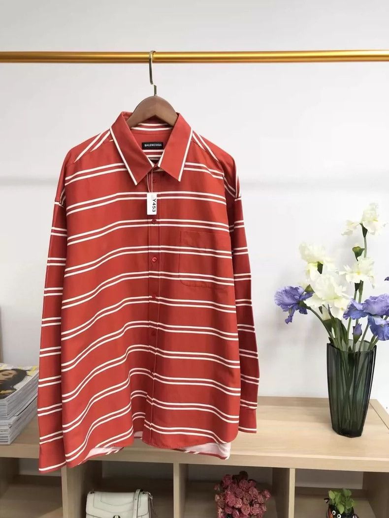 Balenciaga Balenciaga size 38 Striped color-block shirt 2504-Nextarro Size US M / EU 48-50 / 2 - 1 Thumbnail