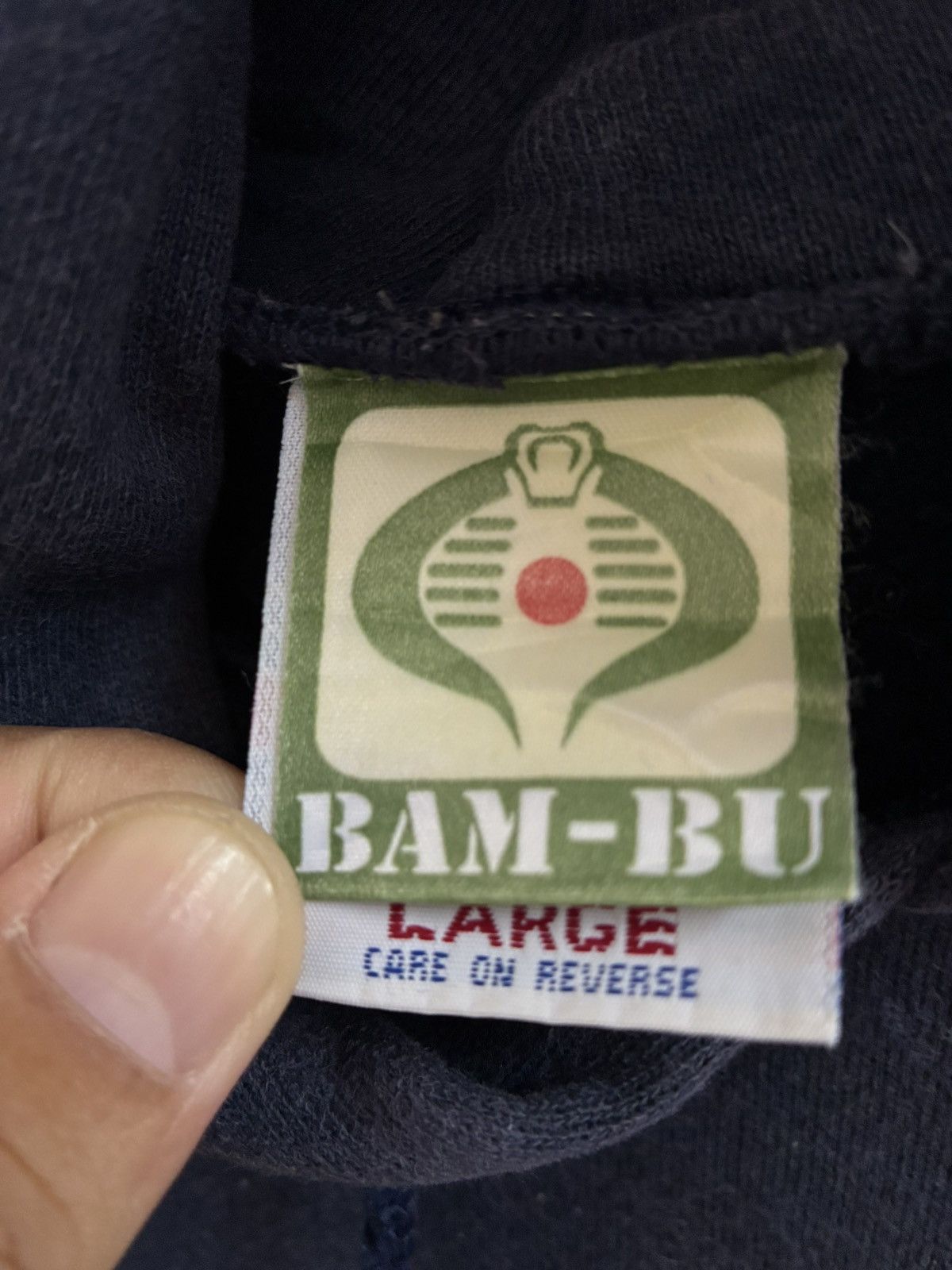 Vintage Vintage 90s Bam-Bu Streetwear skateboard hoodie Size US L / EU 52-54 / 3 - 7 Thumbnail