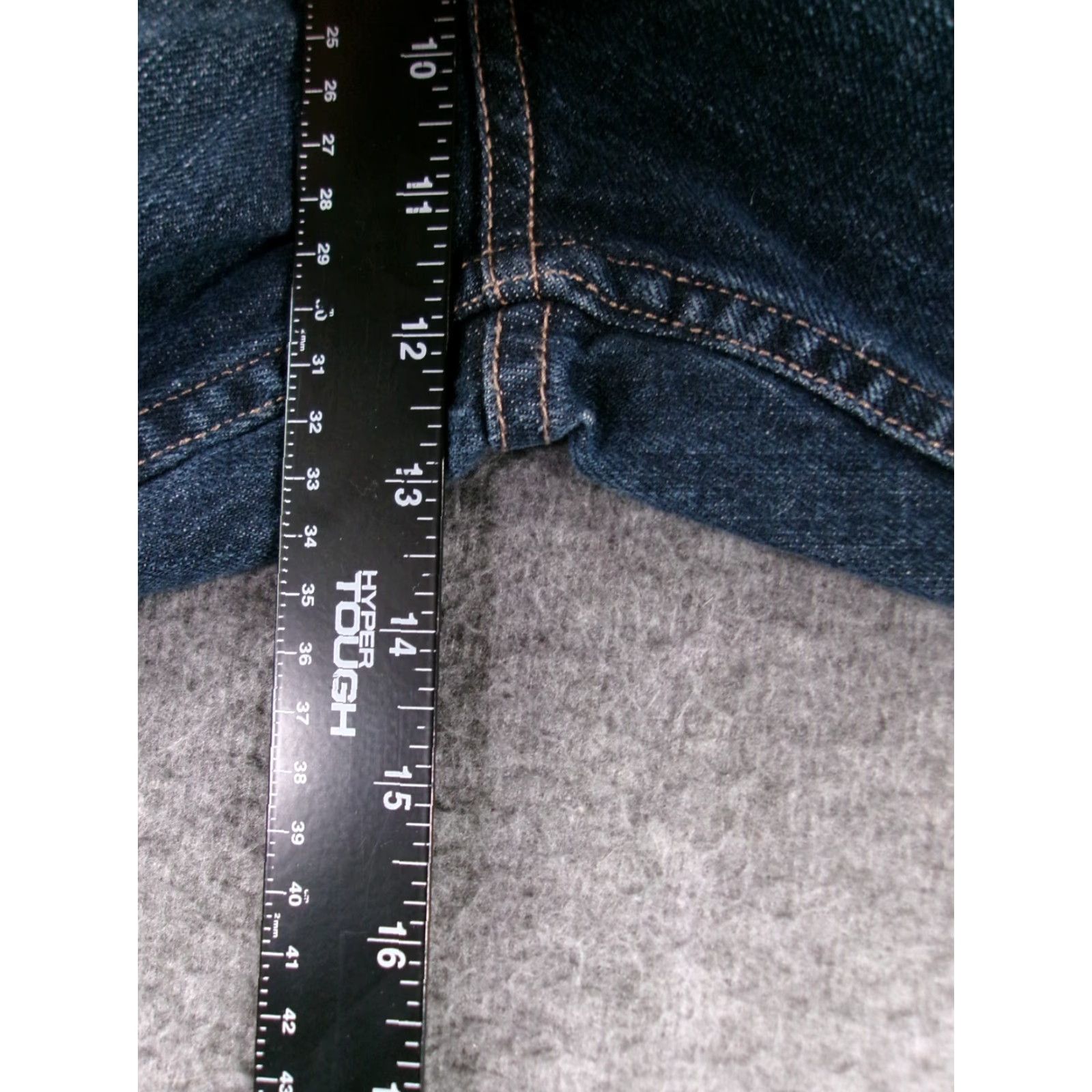 Vintage Concepts by Claiborne Jeans Men 36X27 Straight Leg Relaxed Fit Denim Blue 5-Pocket USA Western 80s 90s Logo Mens Size US 36 / EU 52 - 5 Thumbnail