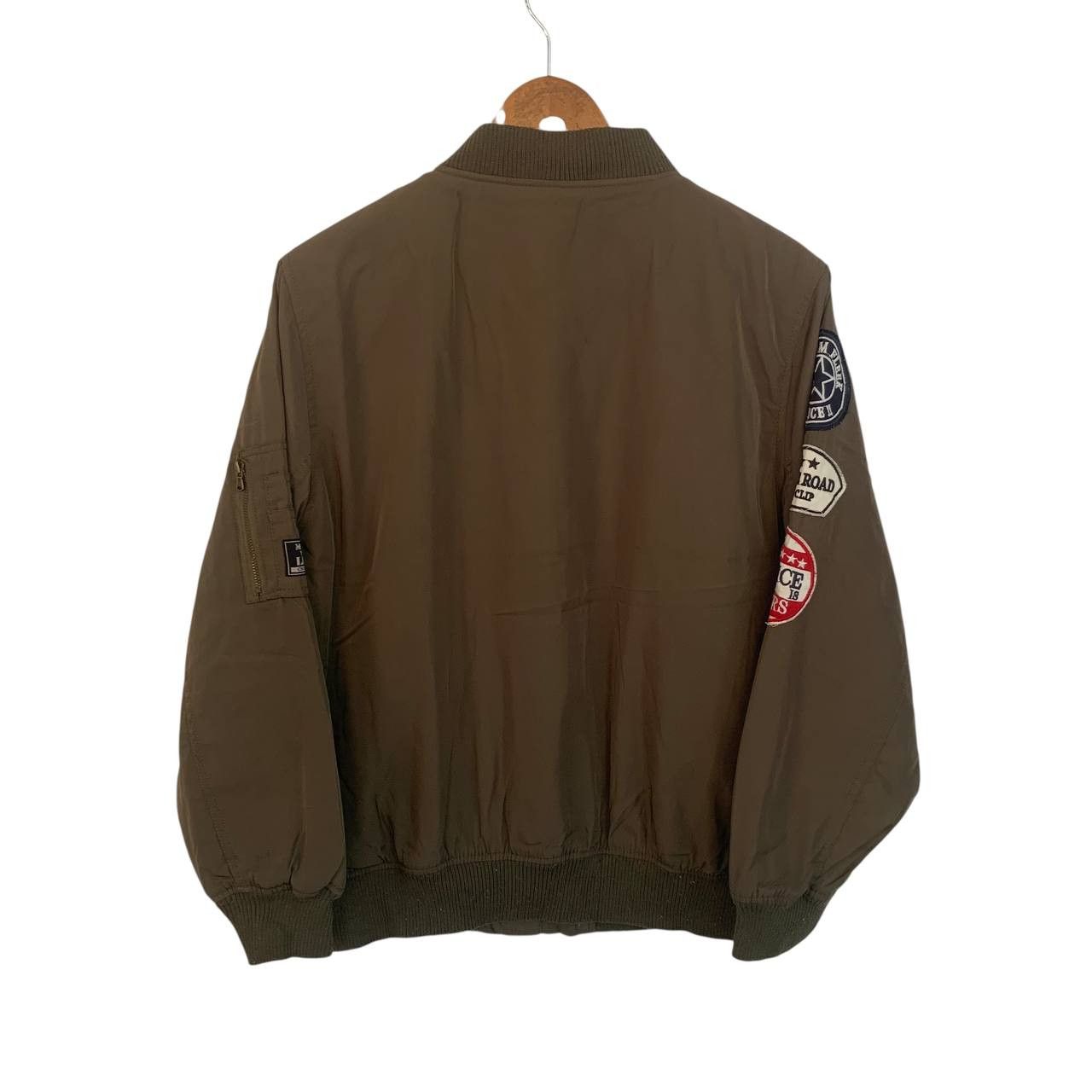 Vintage Bomber Jacket Army Style Sweater Jacket Medium Size US M / EU 48-50 / 2 - 2 Thumbnail
