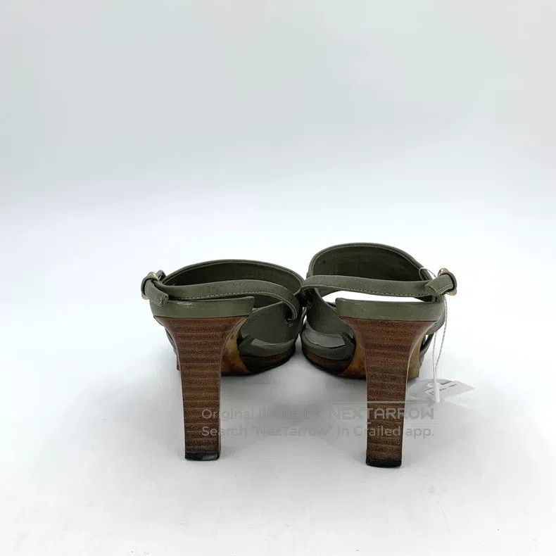 Gucci Gucci Green bamboo joint buckle buckle thick high-heeled s Size US 6.5 / IT 36.5 - 4 Thumbnail