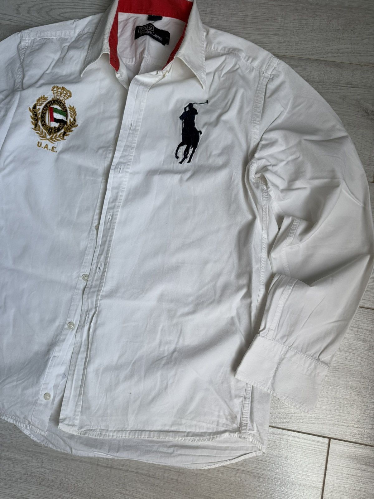 Polo Ralph Lauren × Vintage Vintage Polo Ralph Lauren United Arab Emirates shirt Dubai Size US L / EU 52-54 / 3 - 2 Thumbnail