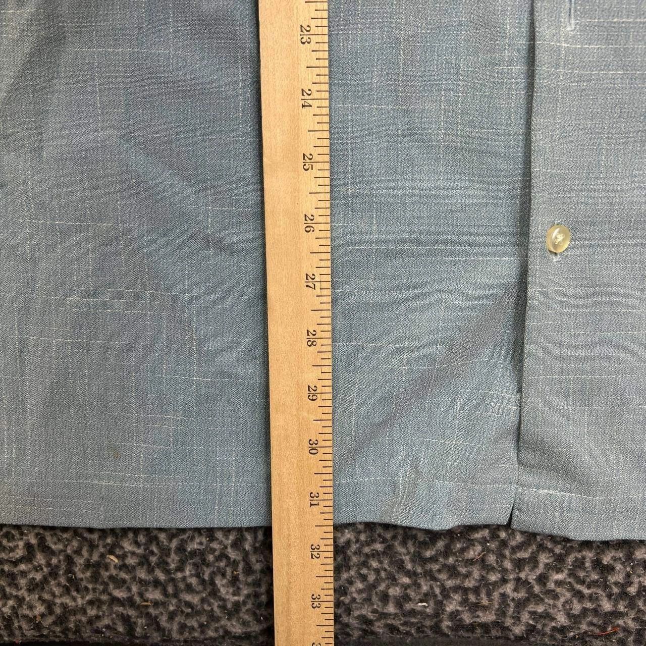 Van Heusen Van Heusen Button Down Shirt Men 18-18 1/2 Blue Collared 2XL Size US XXL / EU 58 / 5 - 4 Thumbnail