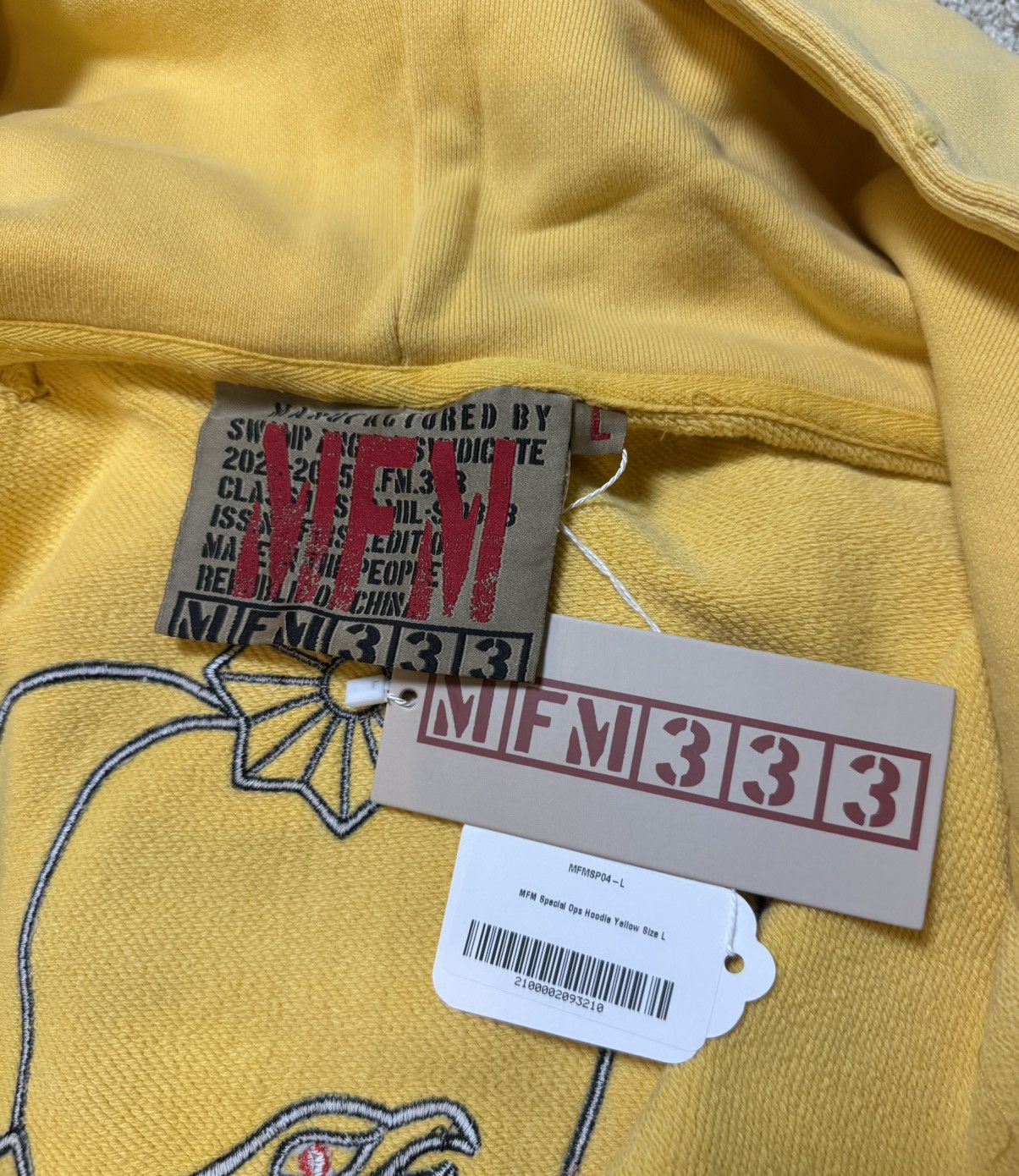 murd333r.fm Murd333r FM Special Ops Zip Up Hoodie (Indo Yellow) Size US L / EU 52-54 / 3 - 5 Thumbnail