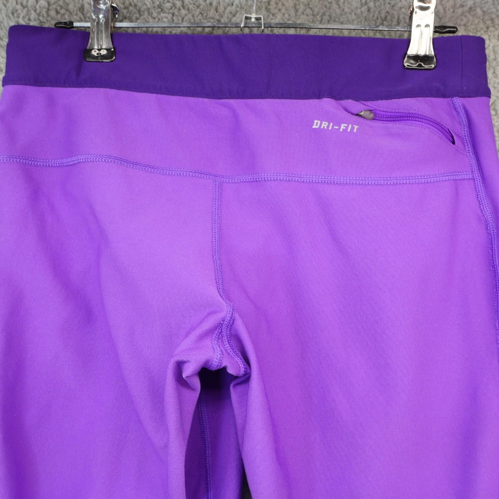 Nike Nike Dri Fit Womens Medium Running Purple Gym Atheleisure Size 32" / US 10 / IT 46 - 3 Thumbnail